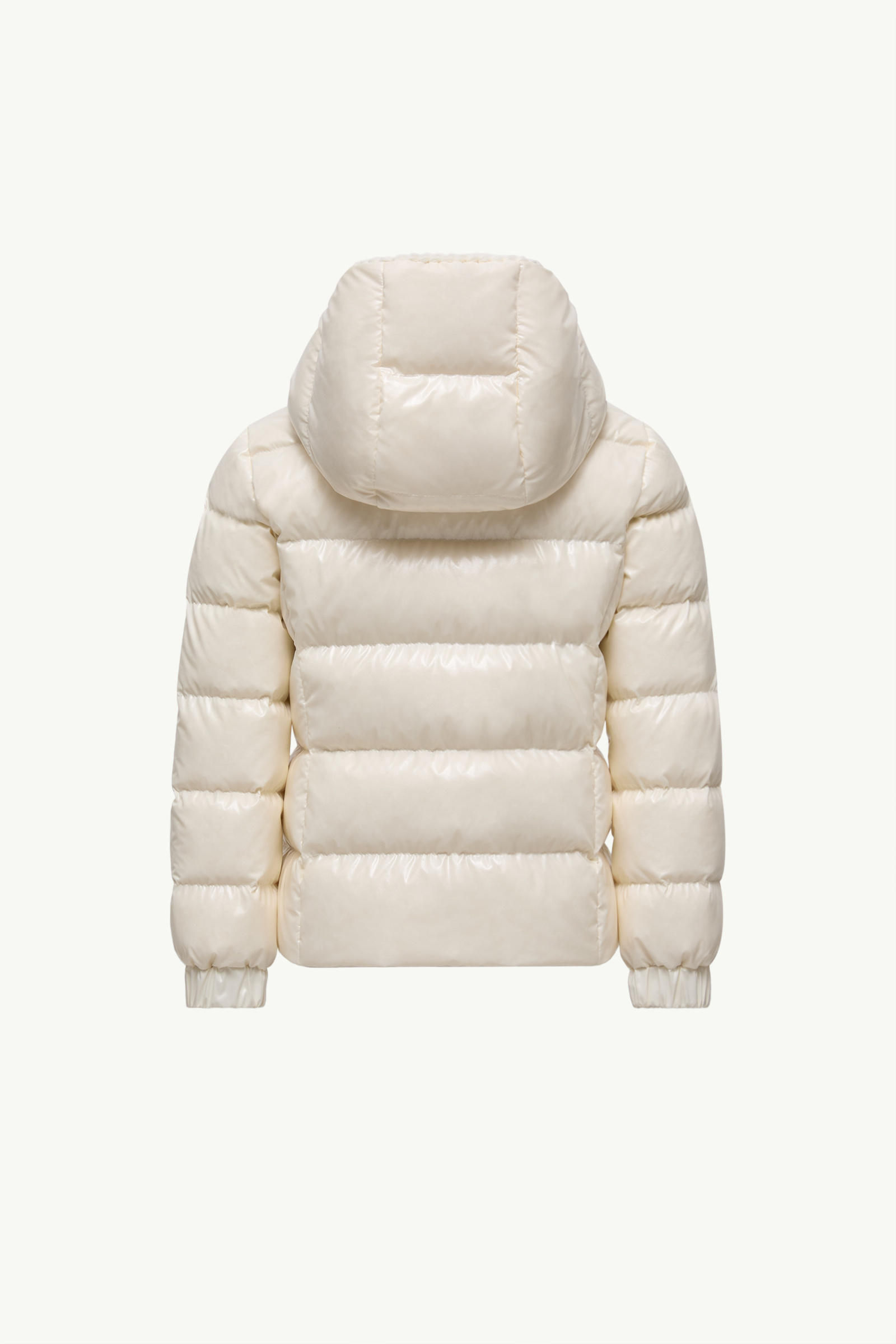 Glareins Braided Trim Hooded Down Jacket Girl White Moncler 3