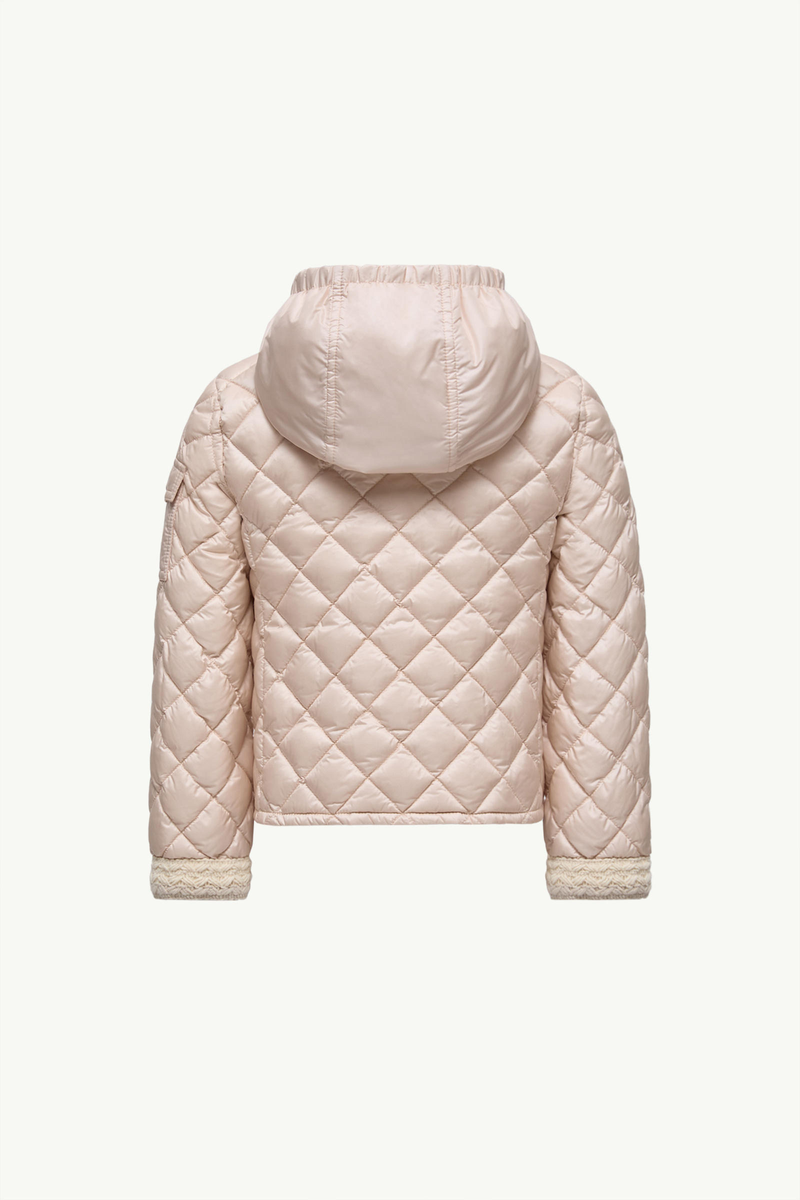 Corbelin Diamond-Quilted Hooded Down Jacket Girl Light Pink Moncler 3