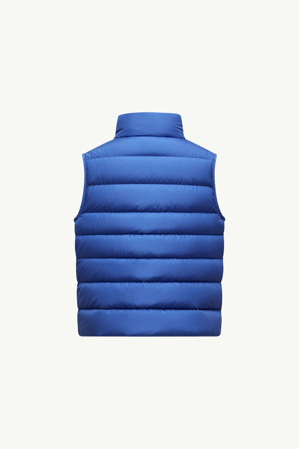 Gilet imbottito in piuma Ertavete Bambino Blu Elettrico Moncler 3