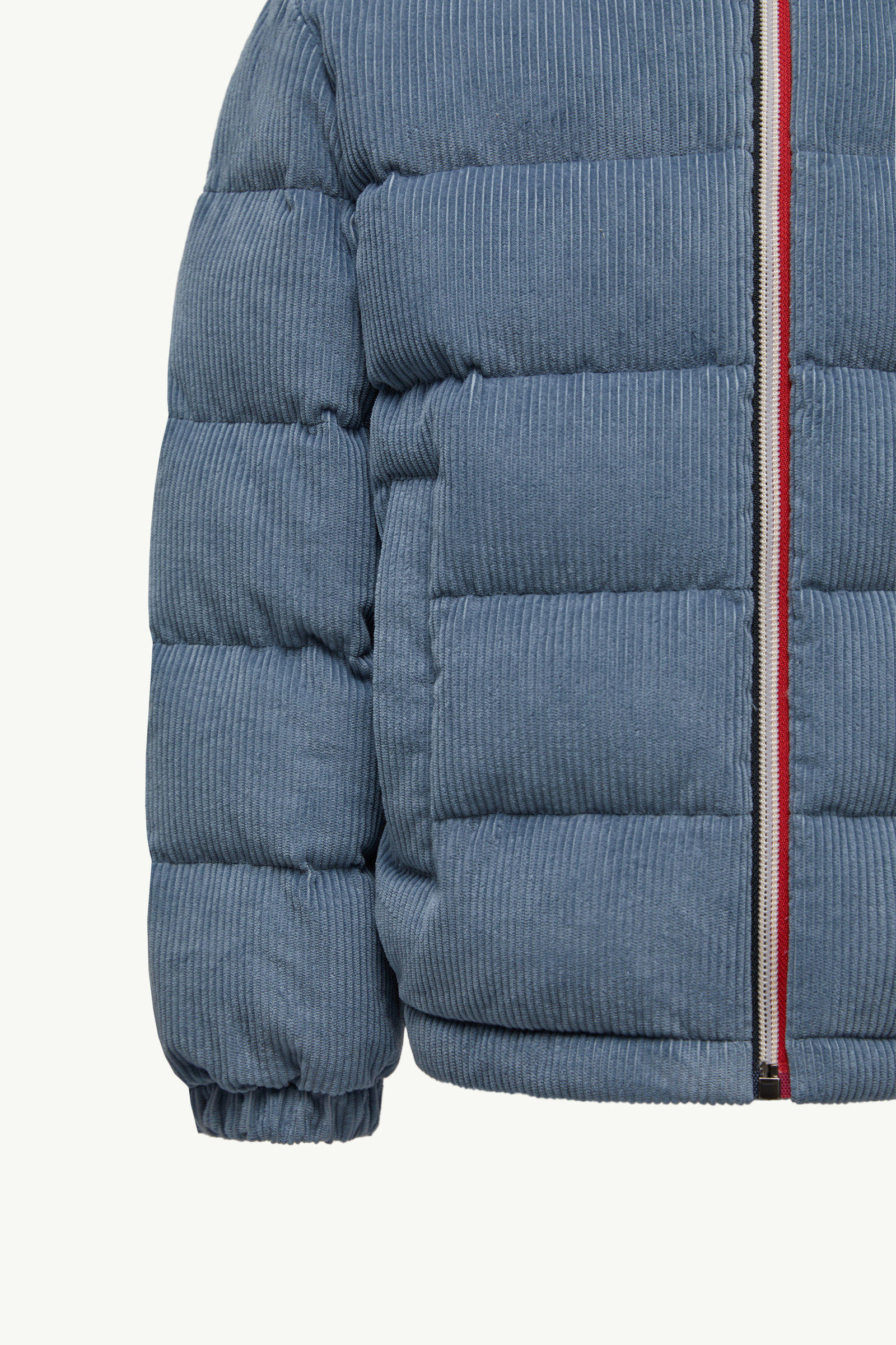 Puki Hooded Corduroy Down Jacket Boy Cobalt Blue Moncler 5