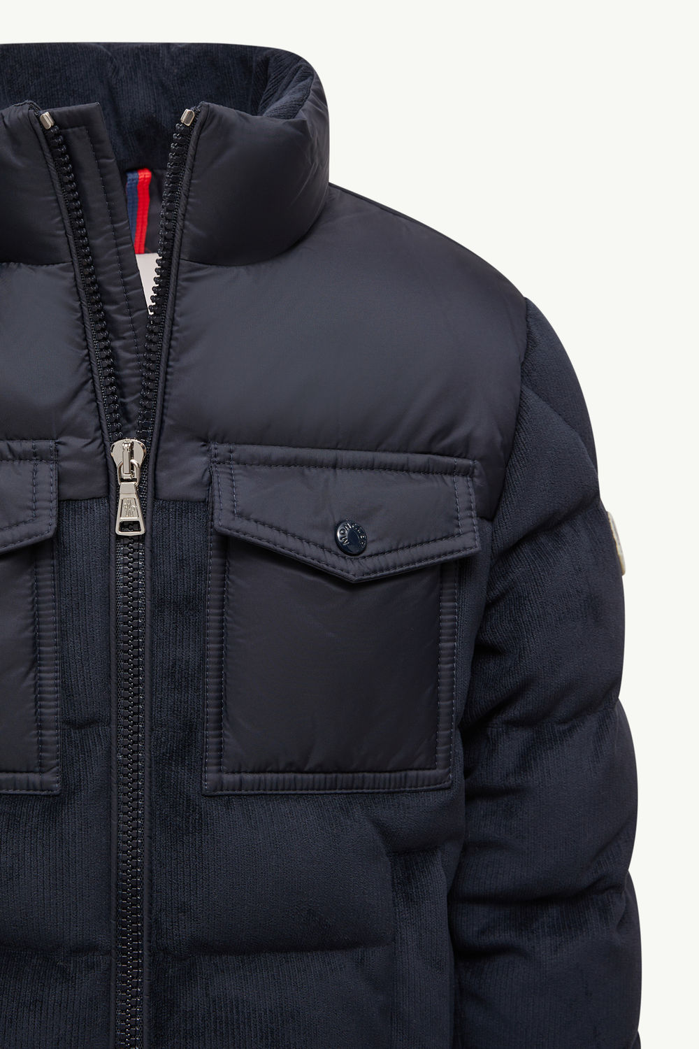 Camul Velvet Down Jacket Boy Navy Blue Moncler 4