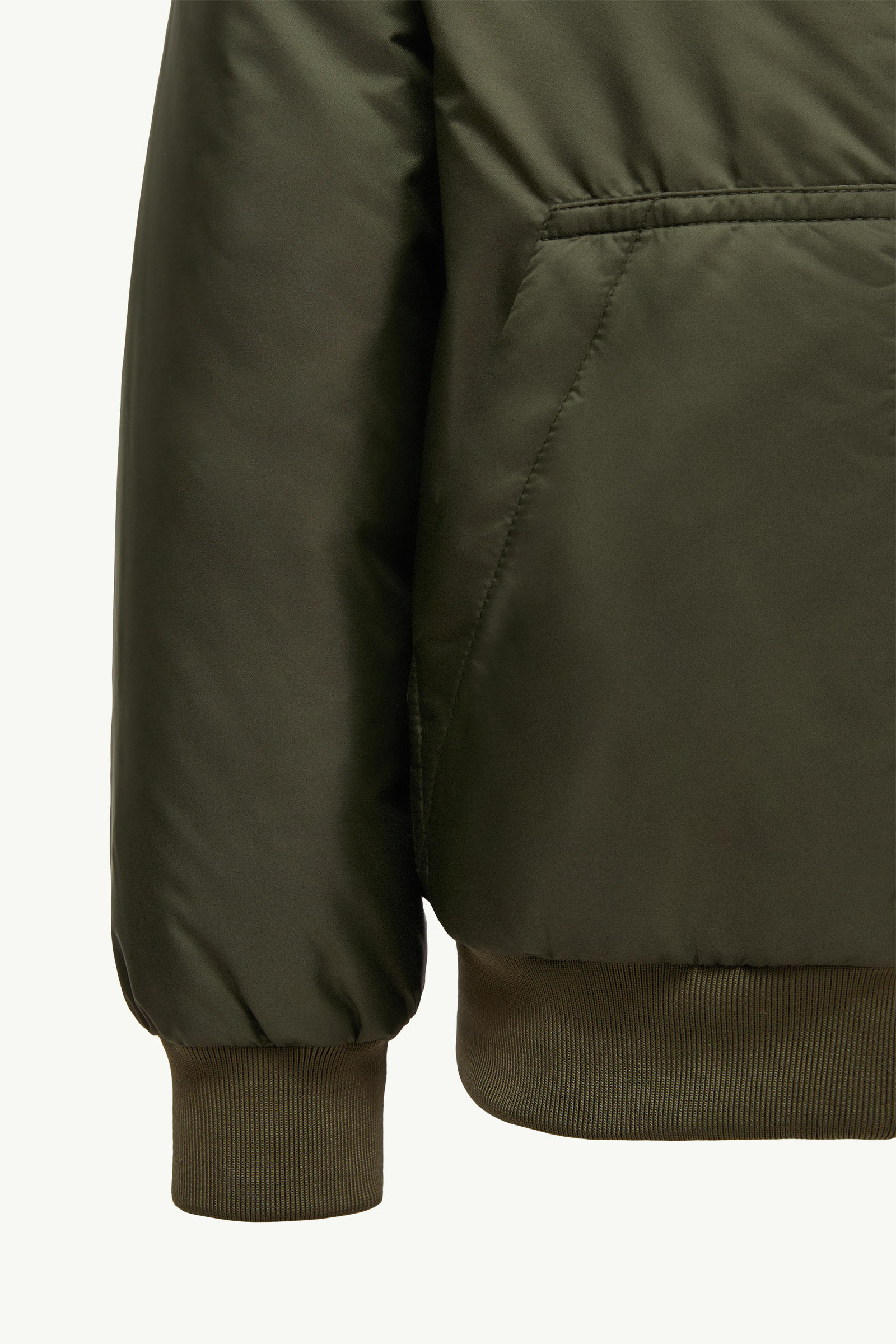 Duncer Hooded Down Jacket Boy Olive Green Moncler 4