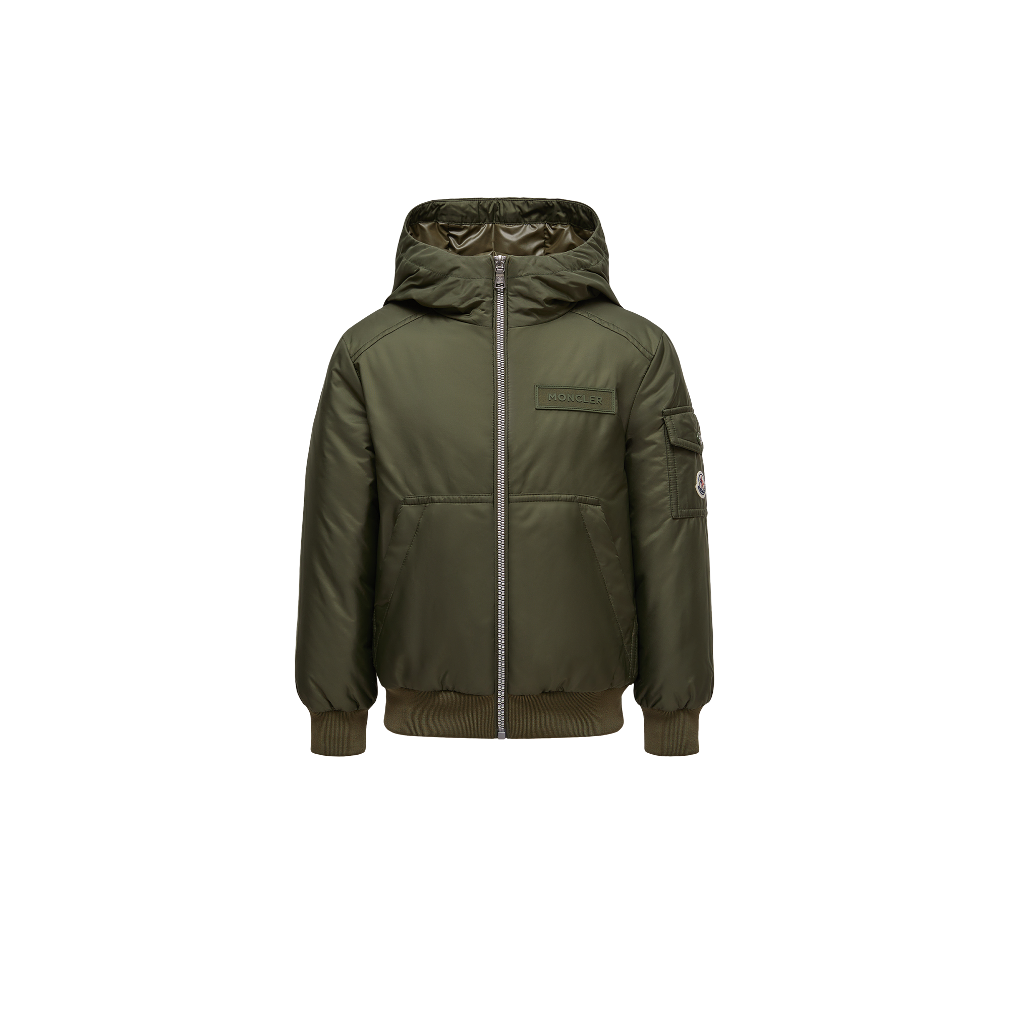 Moncler Enfant Boys Down Jacket - Green - 8Y