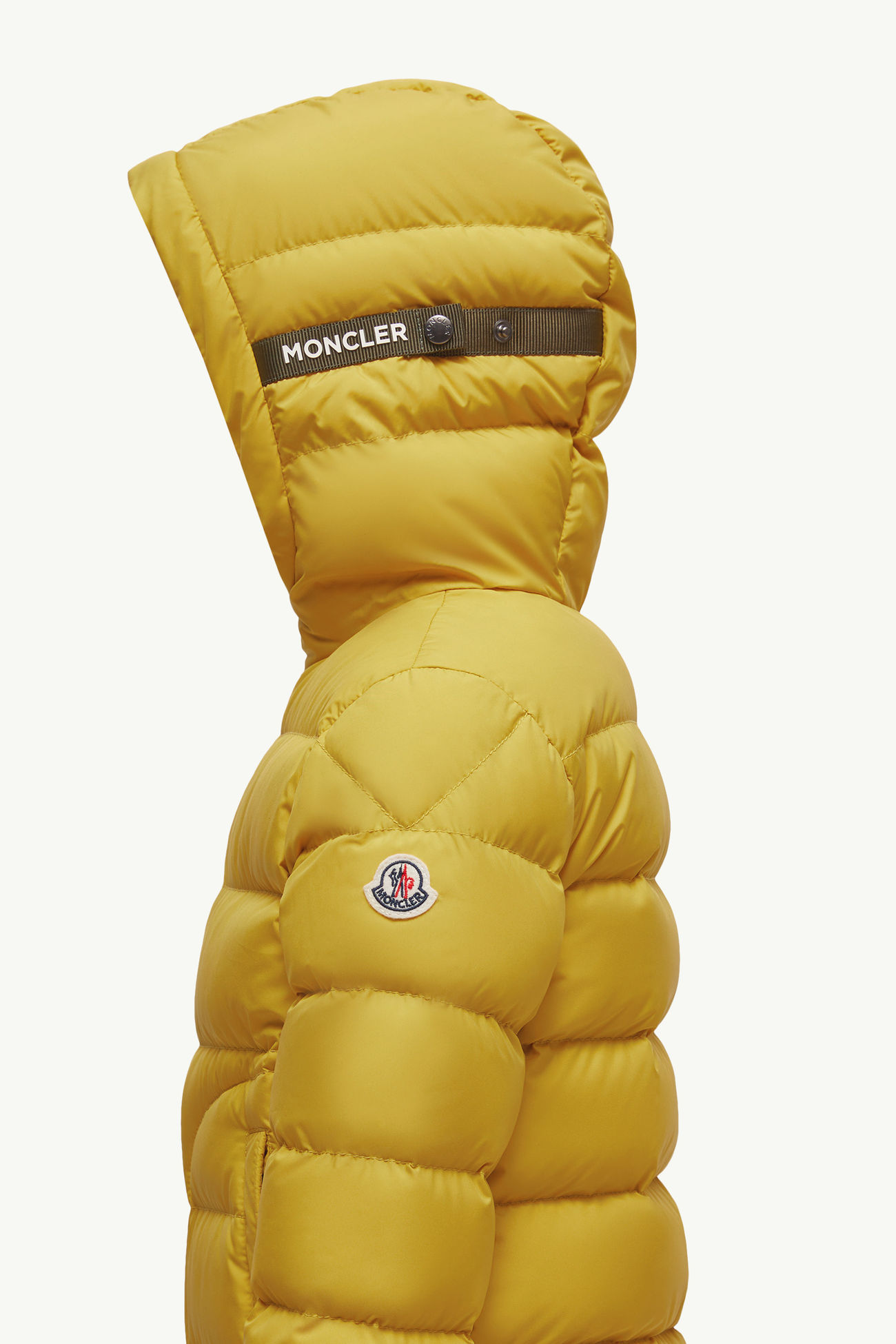 Grecois連帽羽絨外套 男童 黃色 Moncler 2