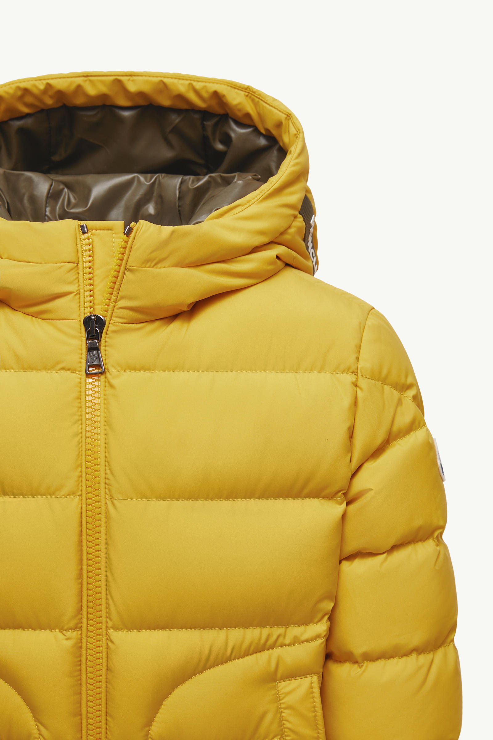 Grecois Hooded Down Jacket Boy Yellow Moncler 4