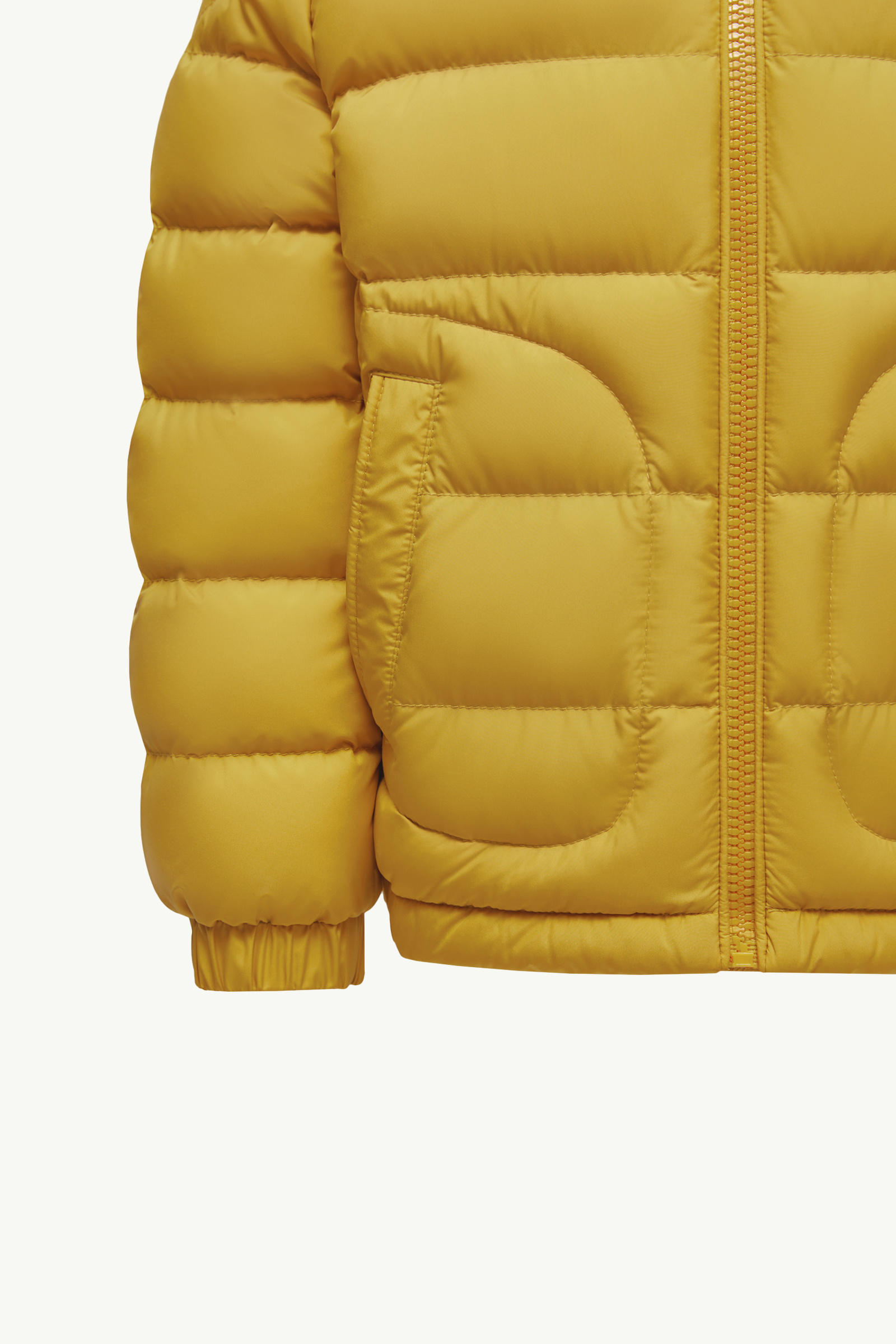 Grecois Hooded Down Jacket Boy Yellow Moncler 5
