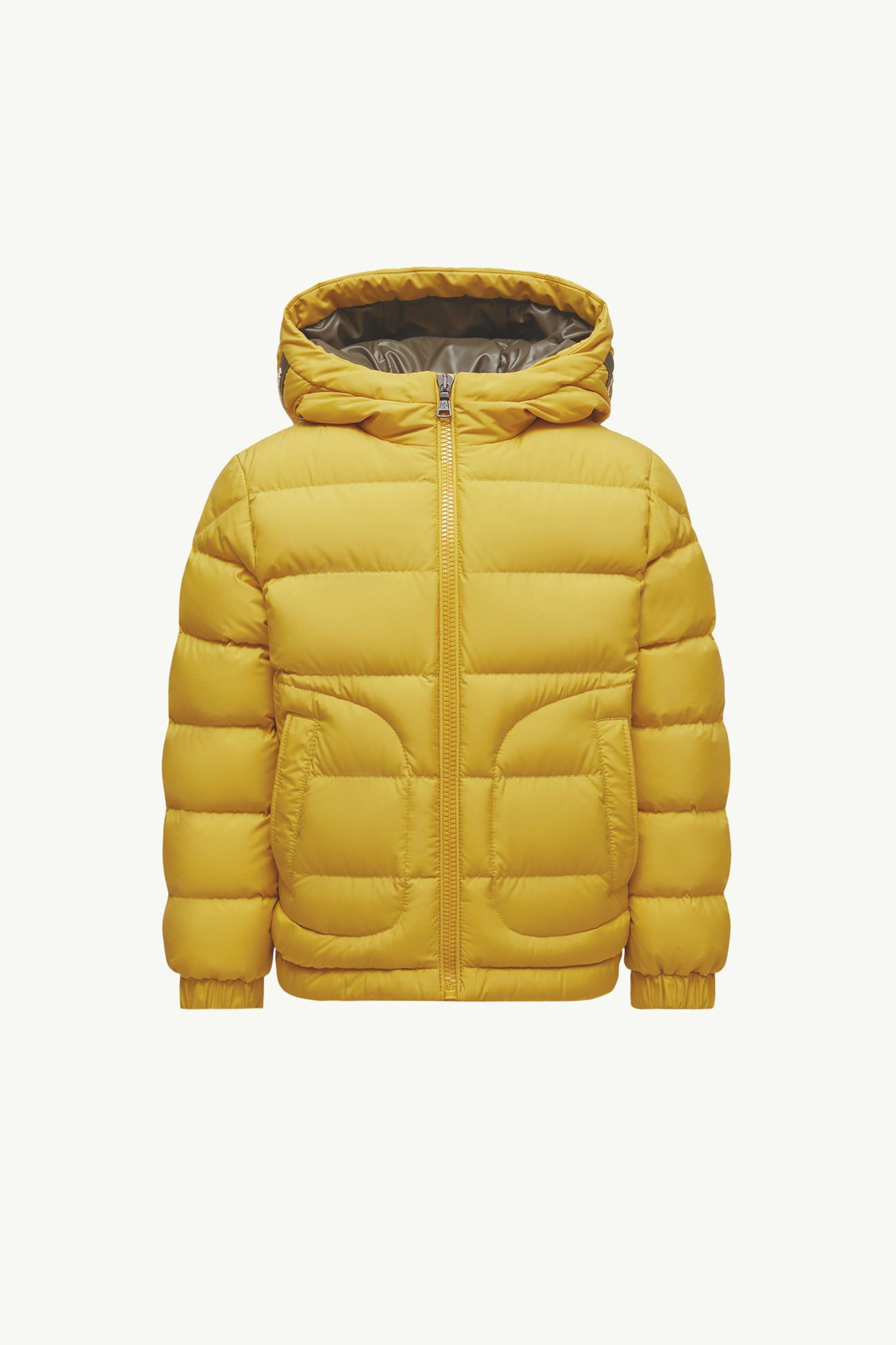 Grecois Daunenjacke mit Kapuze Jungen Gelb Moncler 0