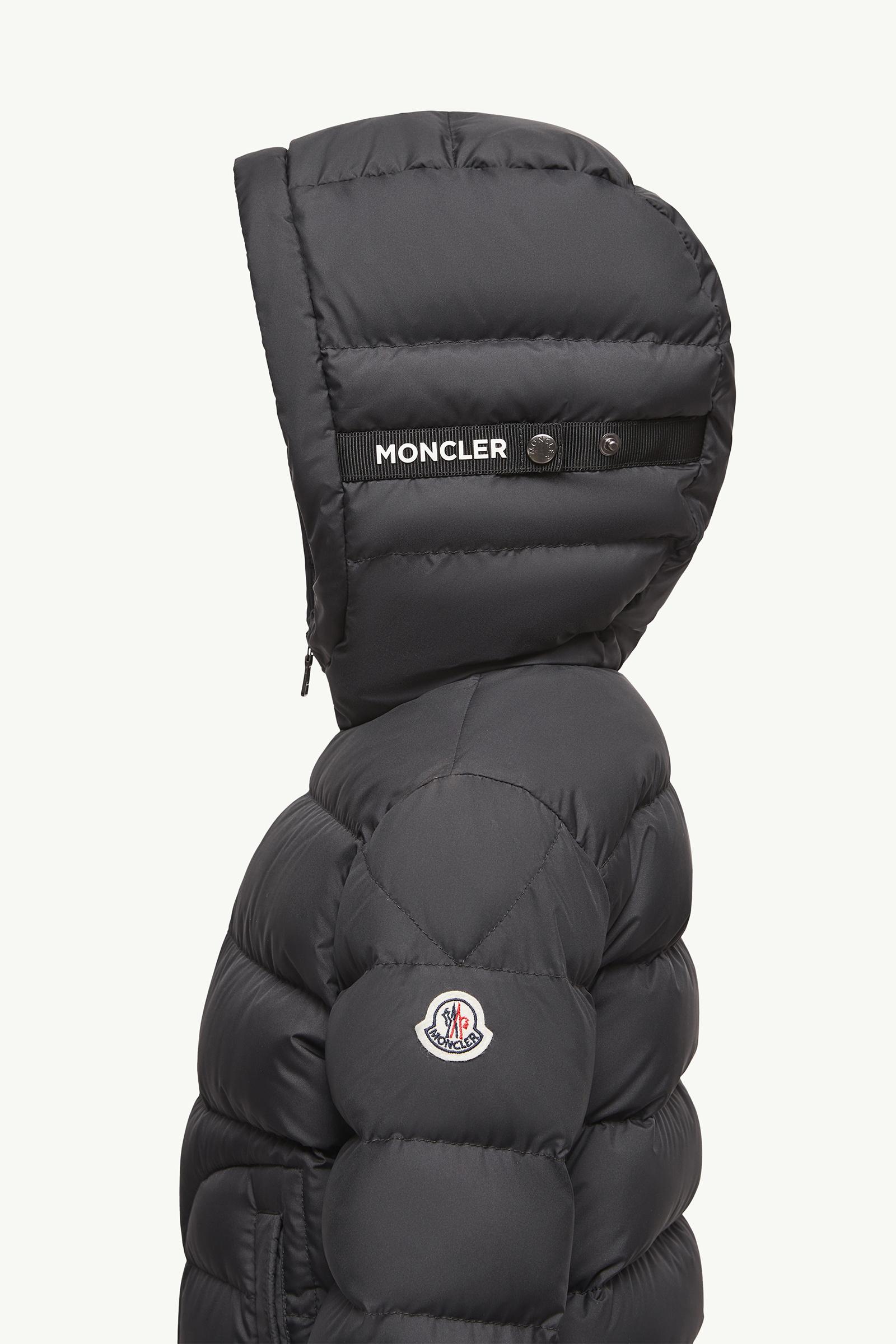 Grecois Hooded Down Jacket Boy Black Moncler 1