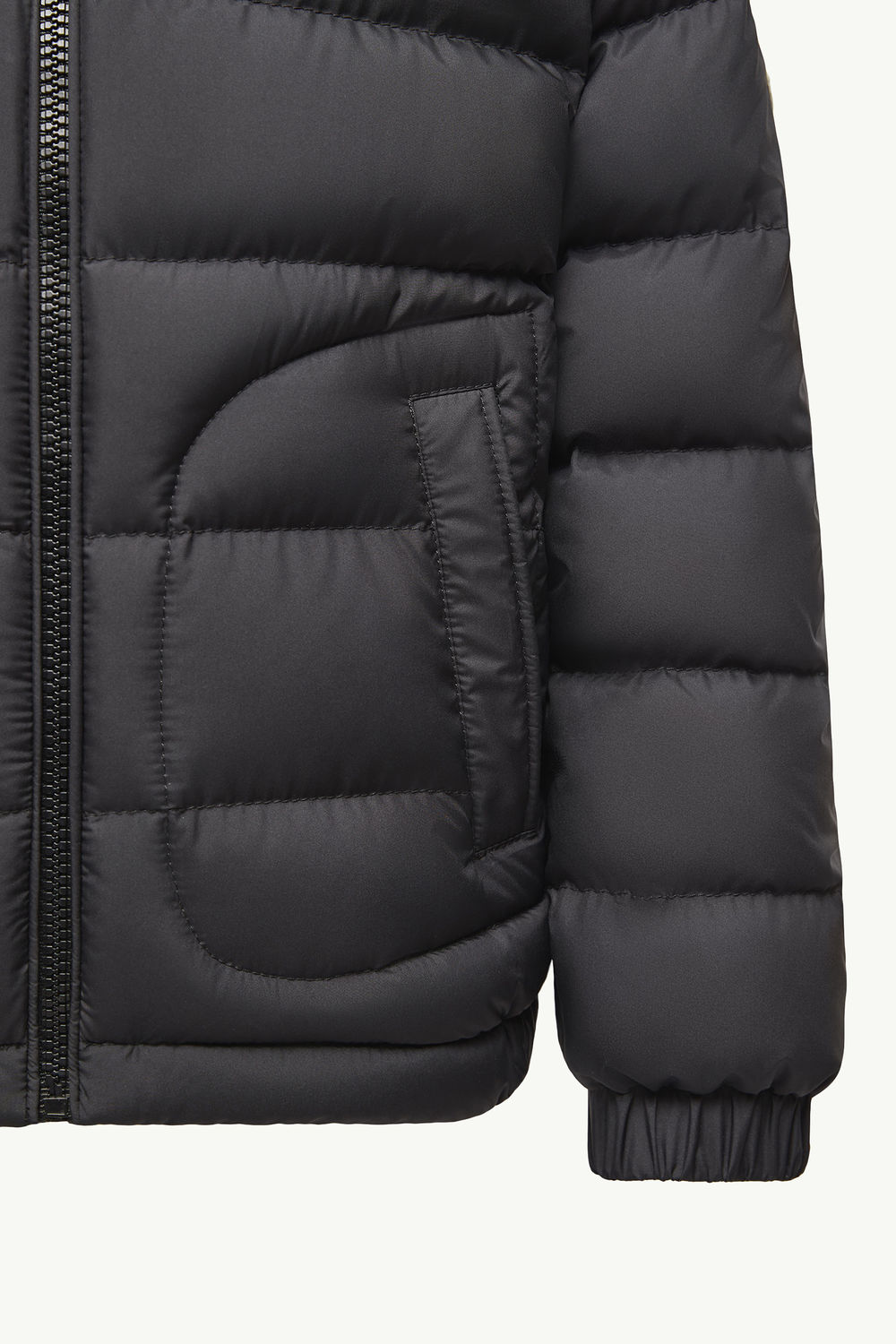 Grecois Hooded Down Jacket Boy Black Moncler 3