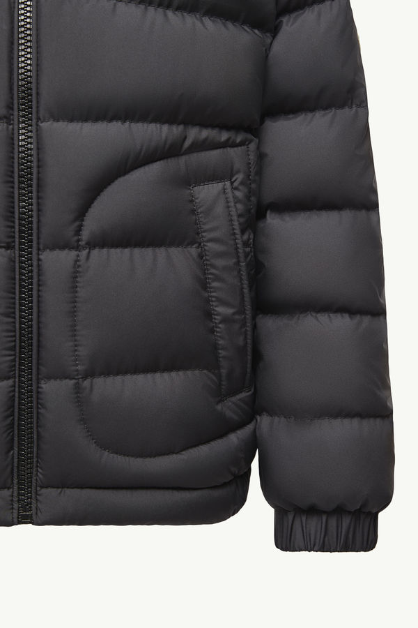 Grecois Hooded Down Jacket Boy Black Moncler 3