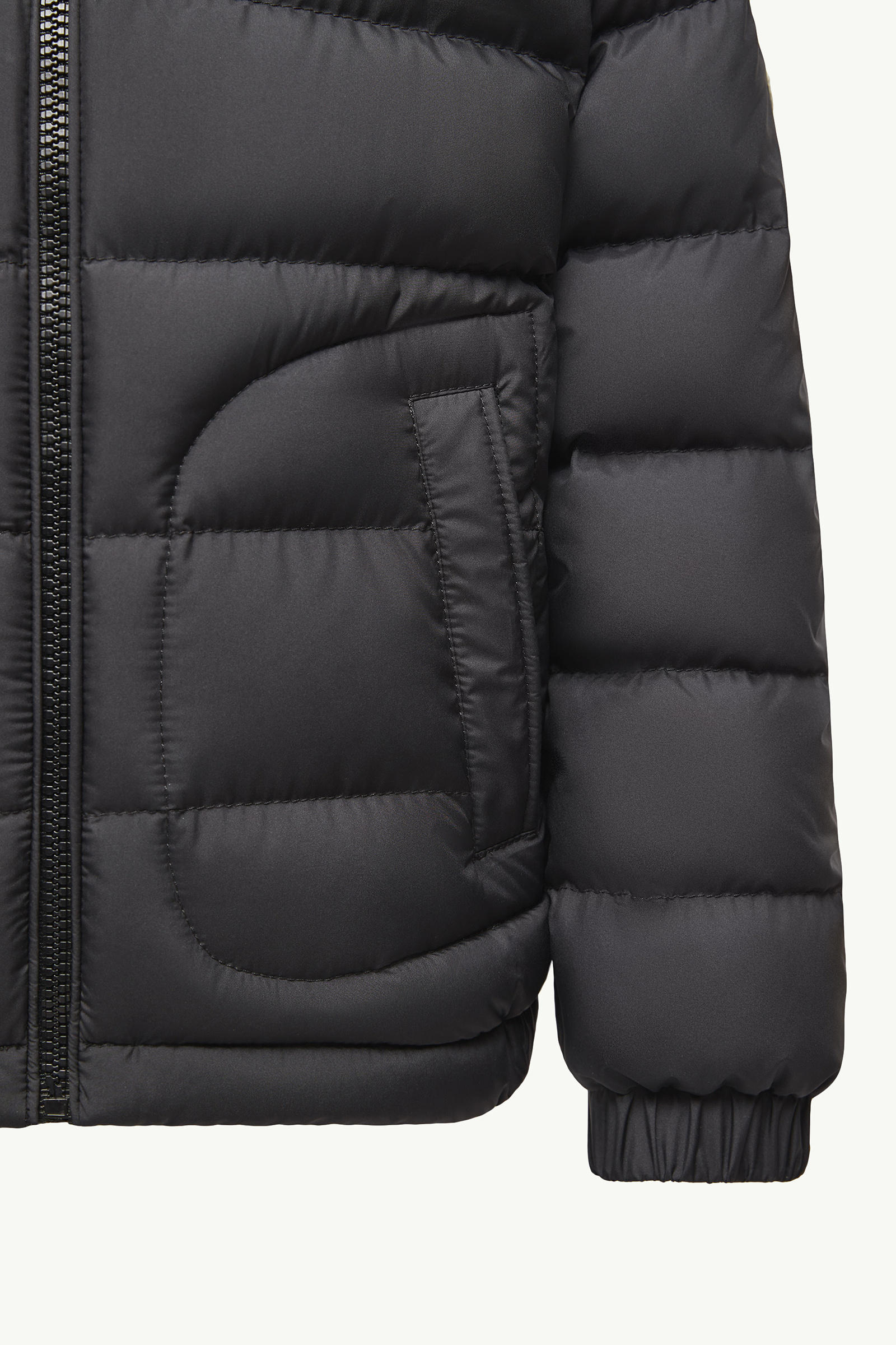 Grecois Hooded Down Jacket Boy Black Moncler 3