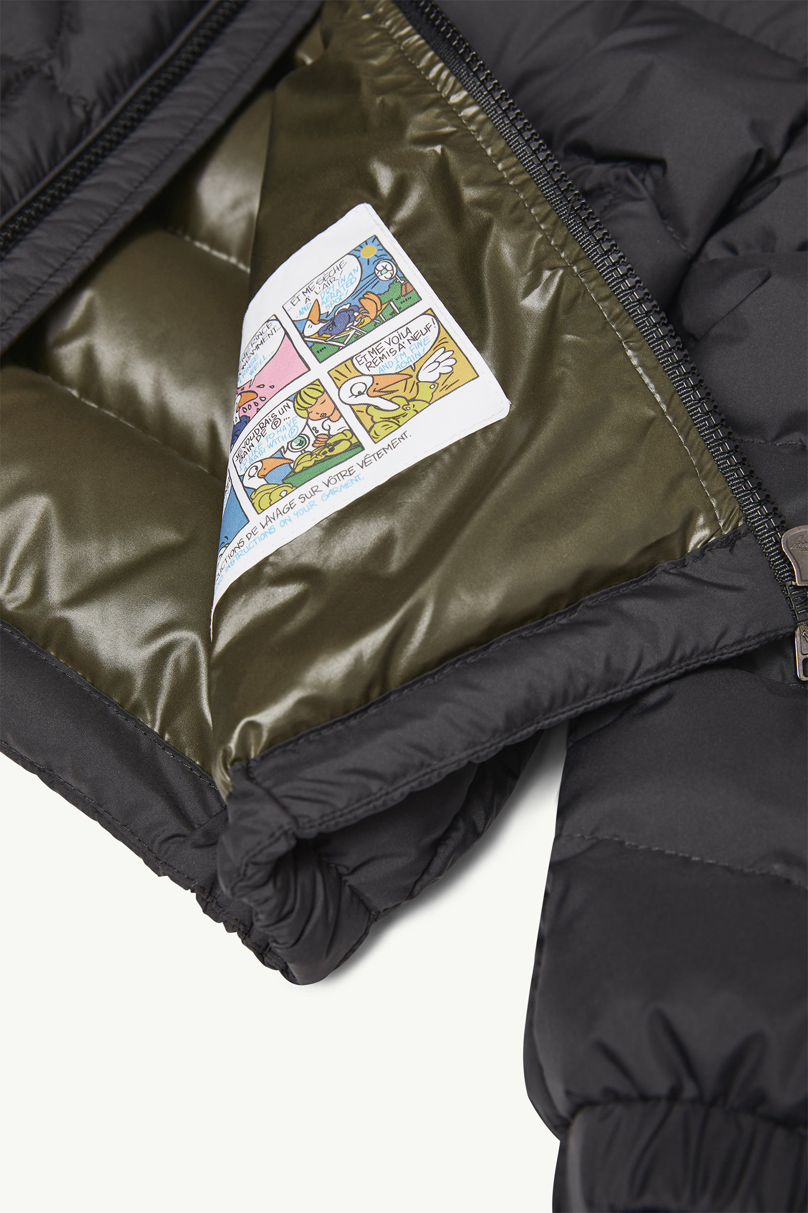 Grecois Hooded Down Jacket Boy Black Moncler 4