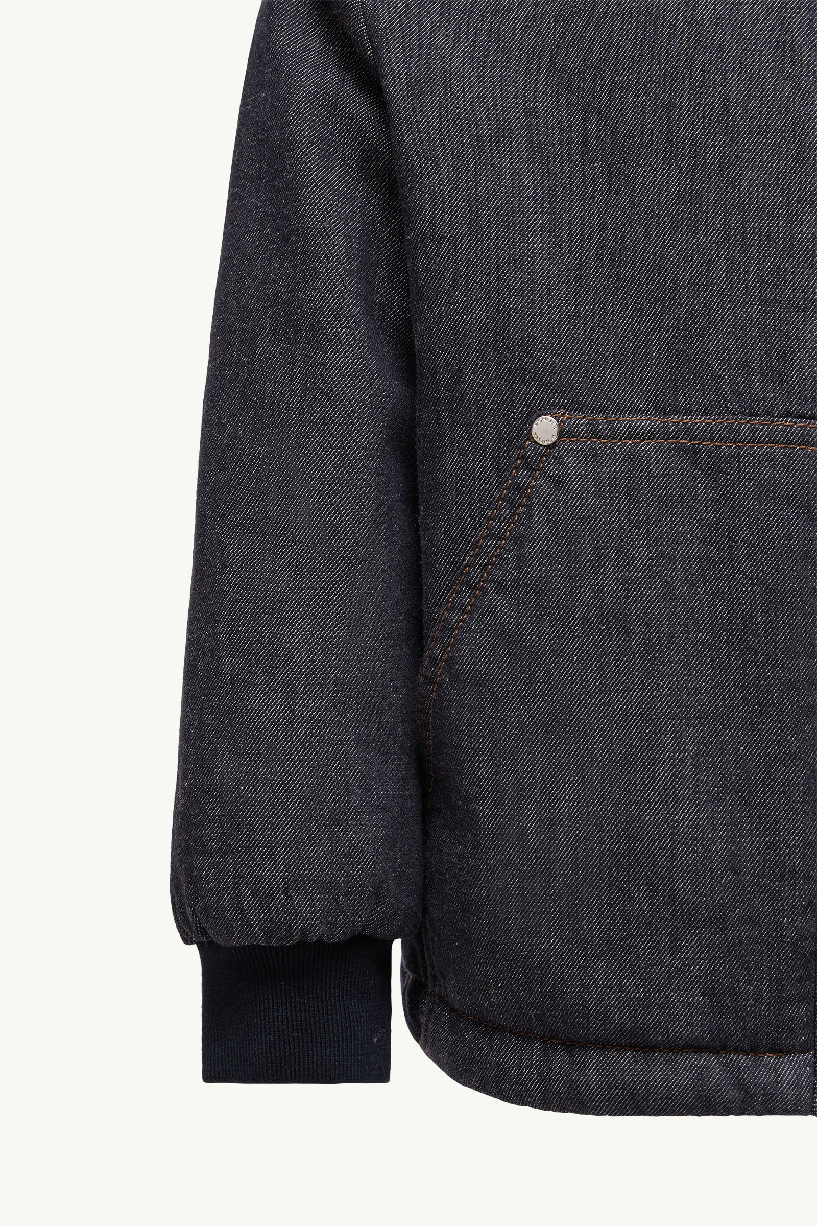 Doudoune à capuche En Denim Nicolau Garçon Bleu Jean Moncler 5