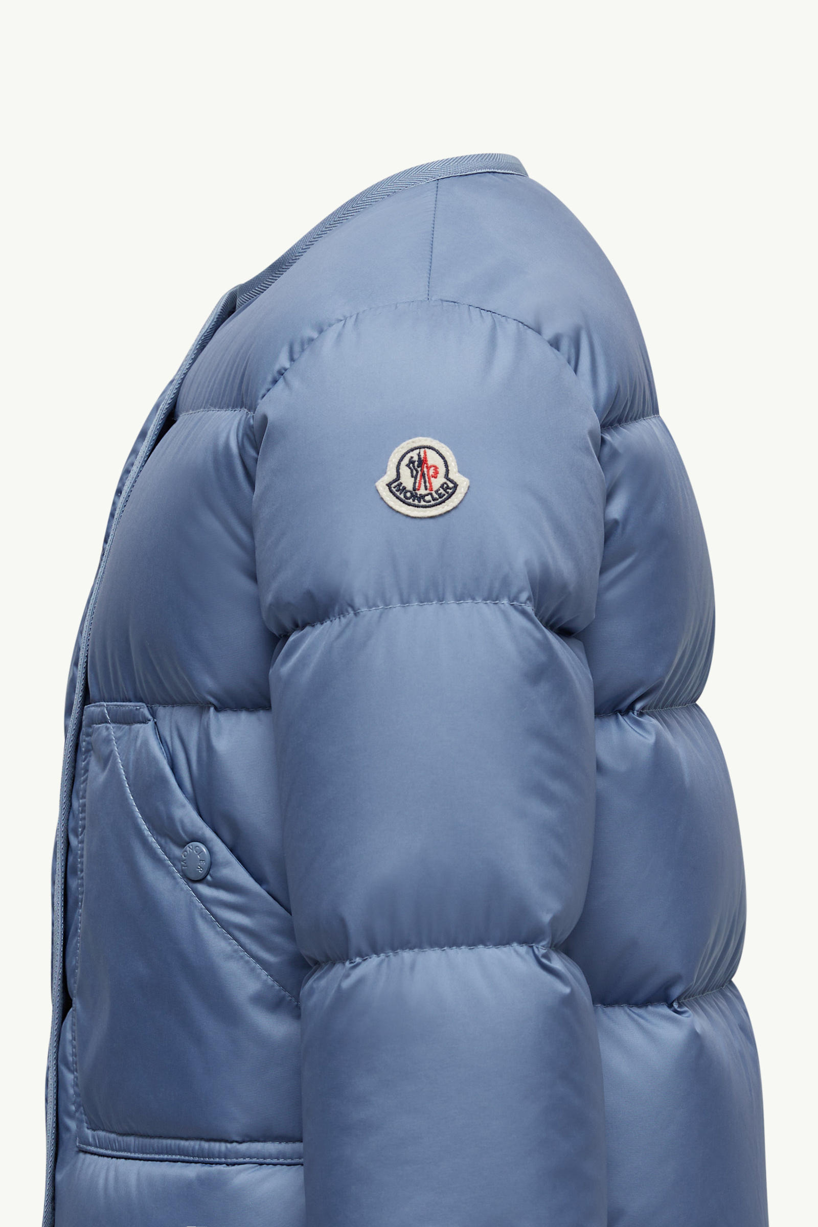 Agap Down Jacket Girl Cobalt Blue Moncler 1