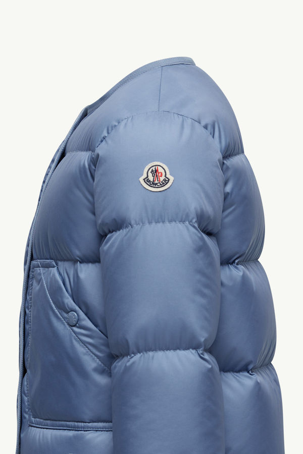 Piumino Agap Bambina Blu Cobalto Moncler 1