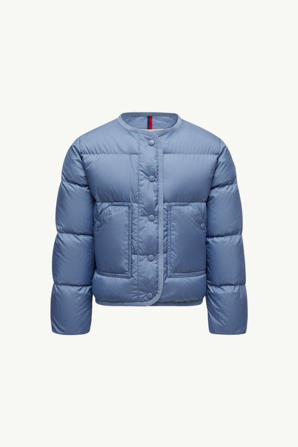 Piumino Agap Bambina Blu Cobalto Moncler 0