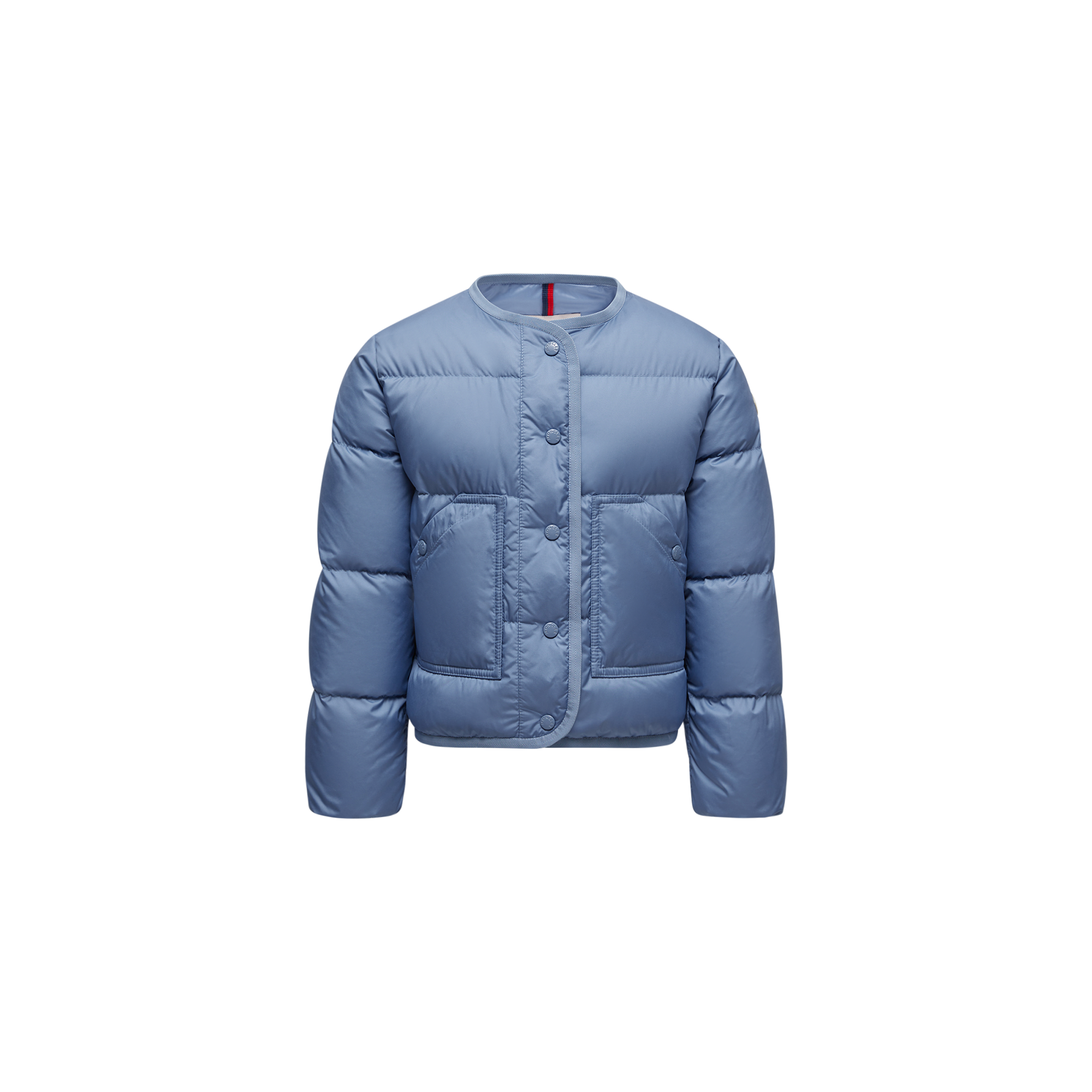 Moncler Enfant Girls Down Jacket - Blue - 8Y