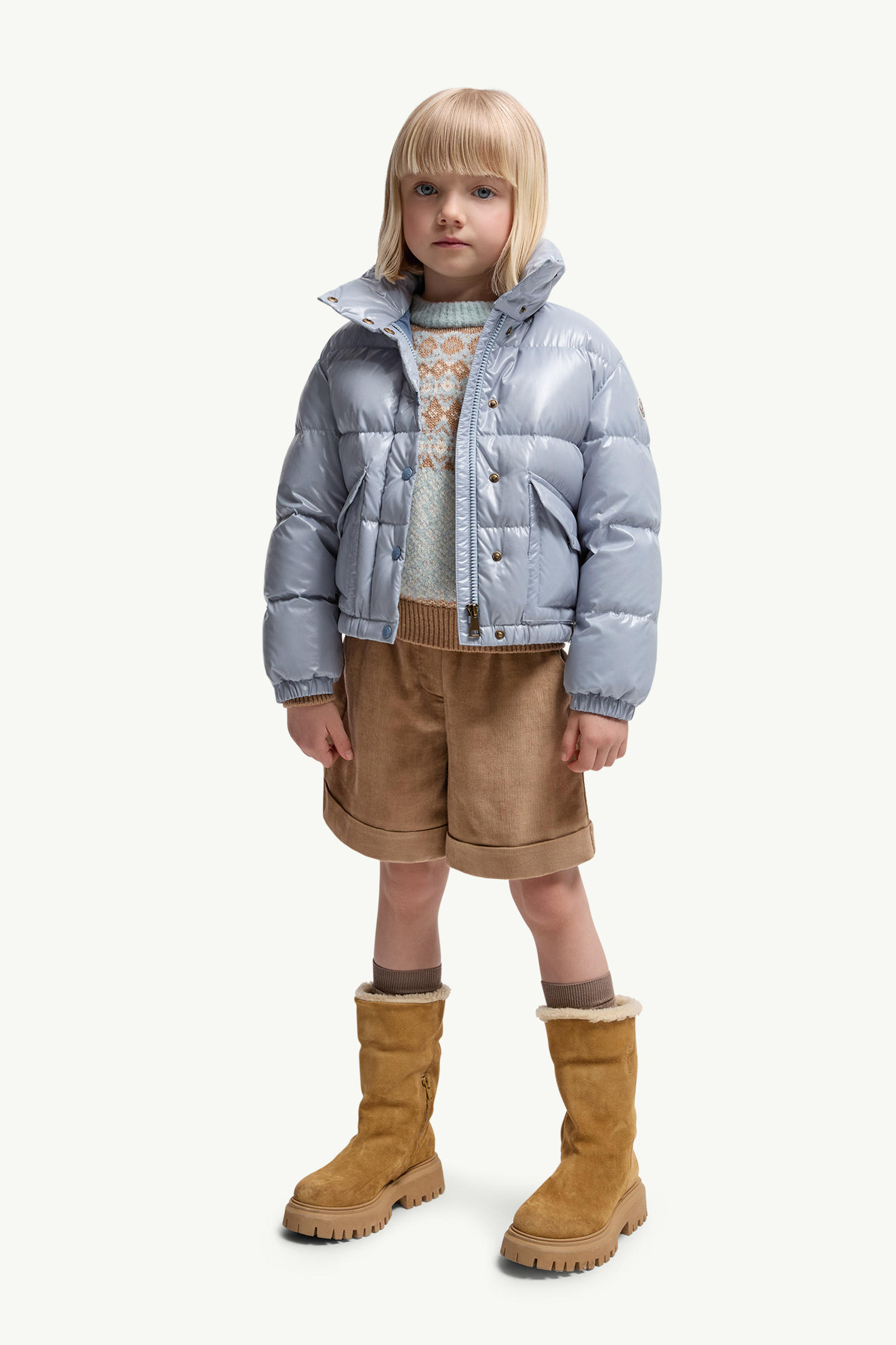 Doudoune Puivert Fille Bleu clair Moncler 1