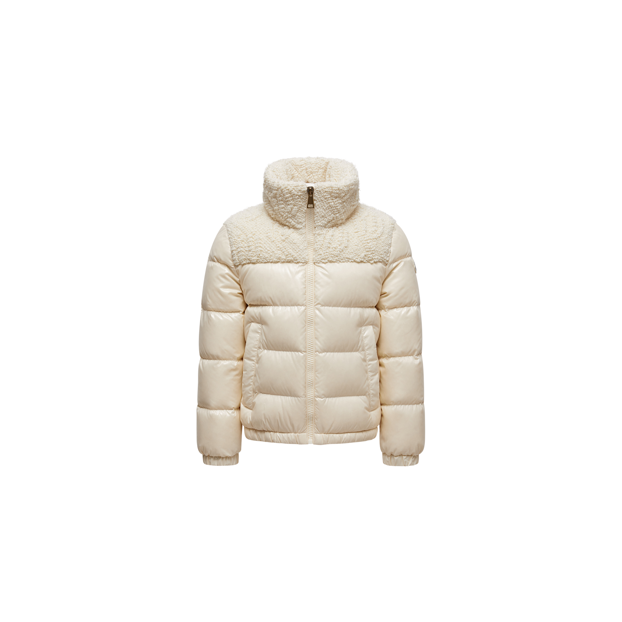 Moncler Enfant Girls Down Jacket - White - 12Y