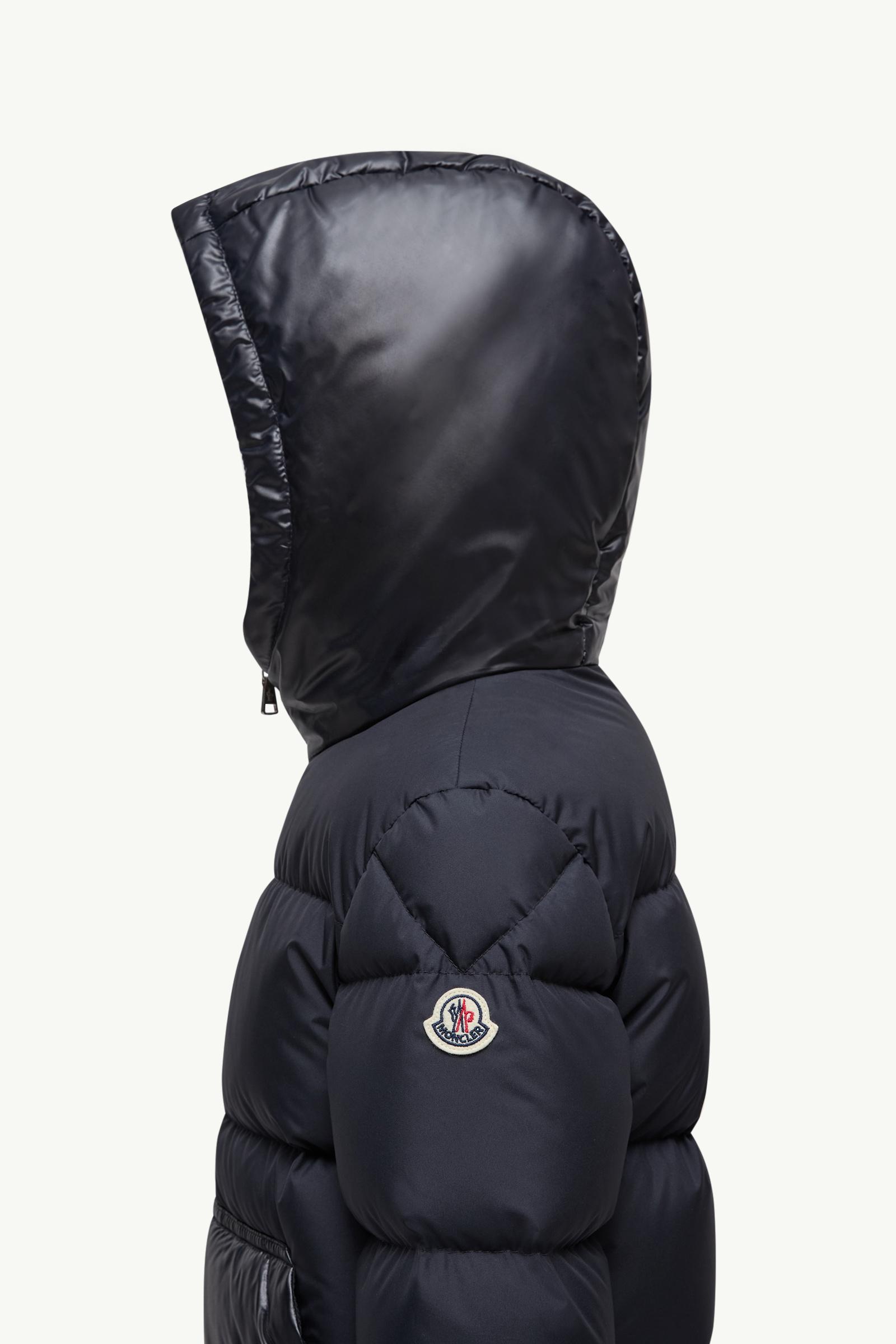 Barin Hooded Down Jacket Boy Navy Blue Moncler 1