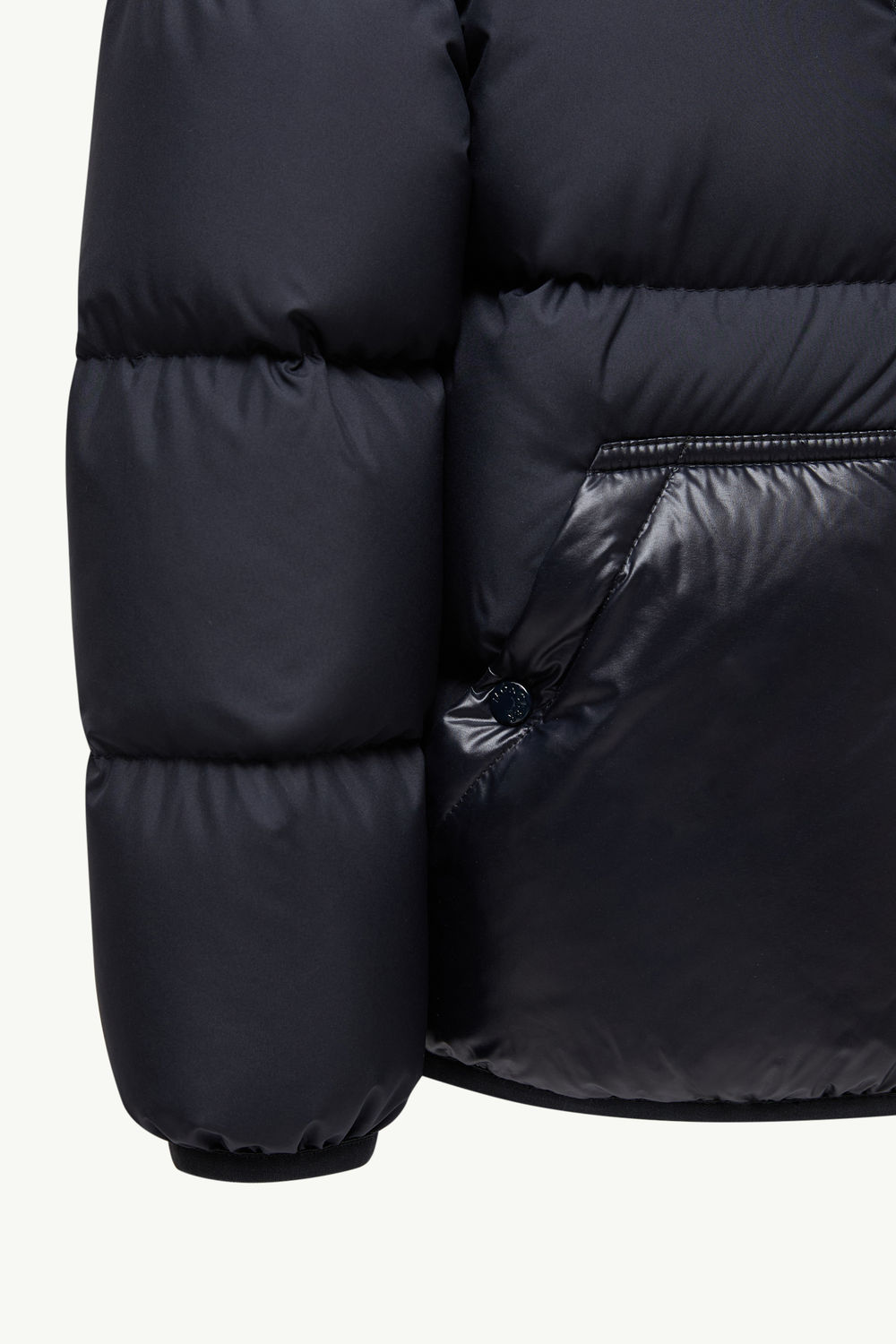 Barin Hooded Down Jacket Boy Navy Blue Moncler 3