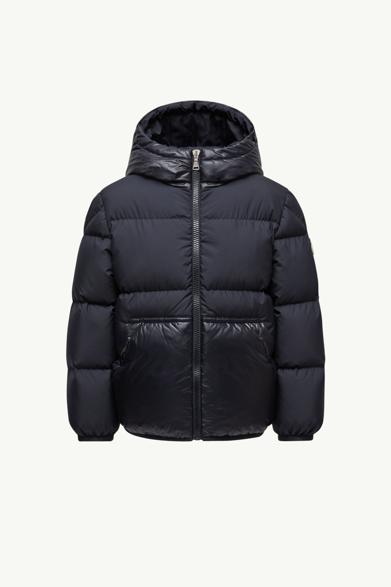 Plumífero con capucha Barin Niño Azul marino Moncler 0