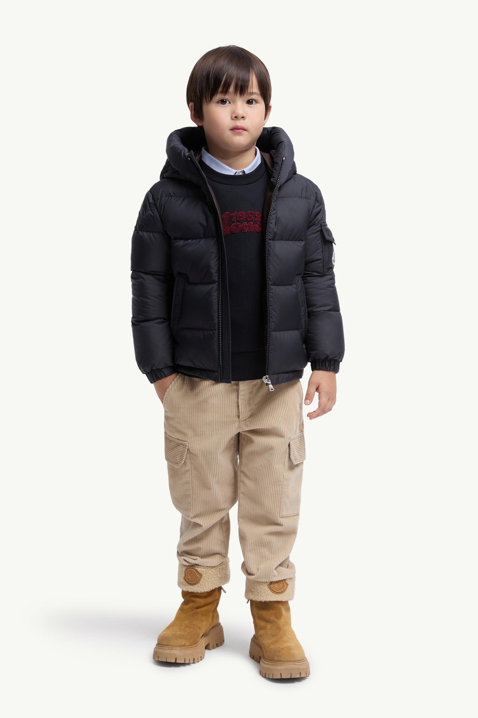 Eranu Hooded Down Jacket Boy Navy Blue Moncler 1