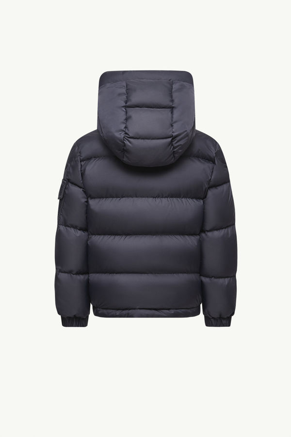 Eranu Hooded Down Jacket Boy Navy Blue Moncler 3