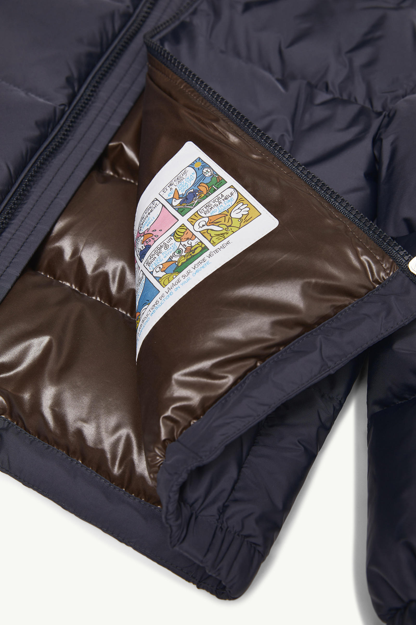 Eranu Hooded Down Jacket Boy Navy Blue Moncler 5