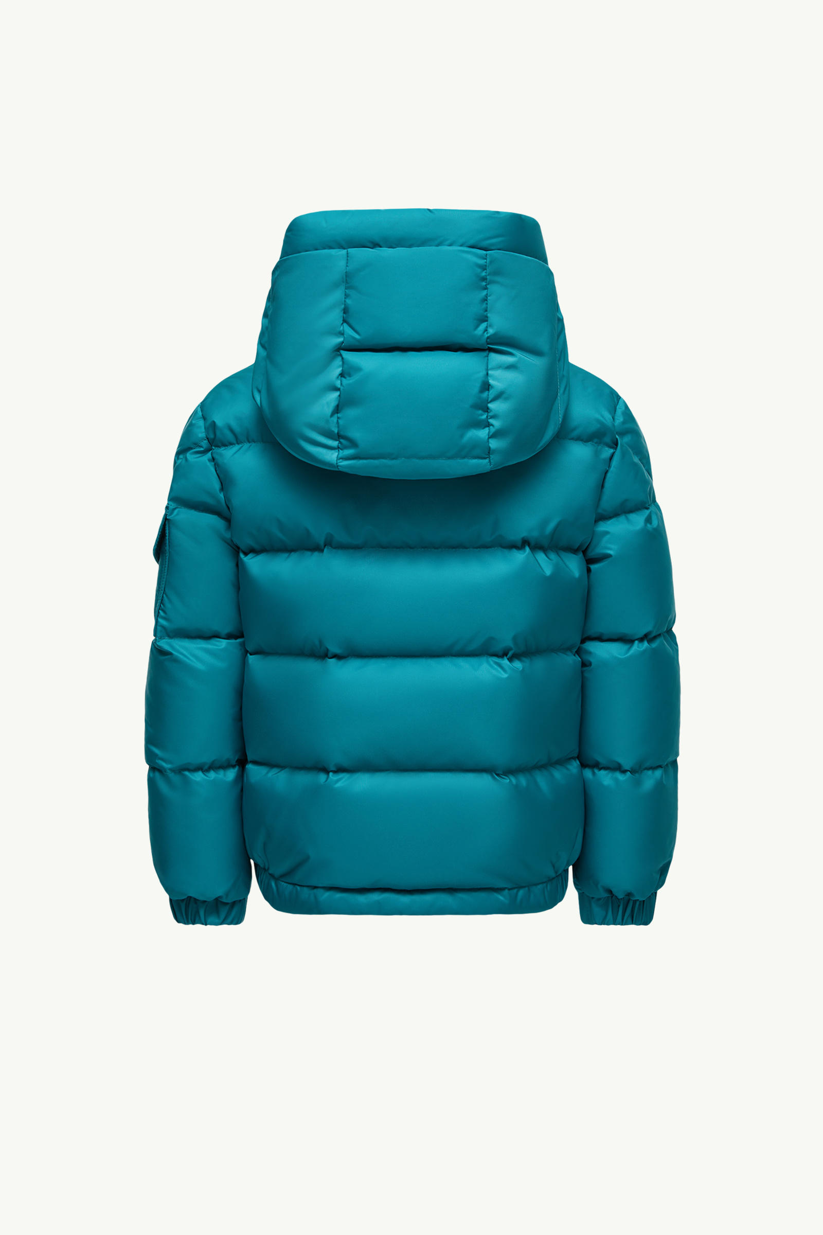 Eranu Hooded Down Jacket Boy Aqua Green Moncler 2