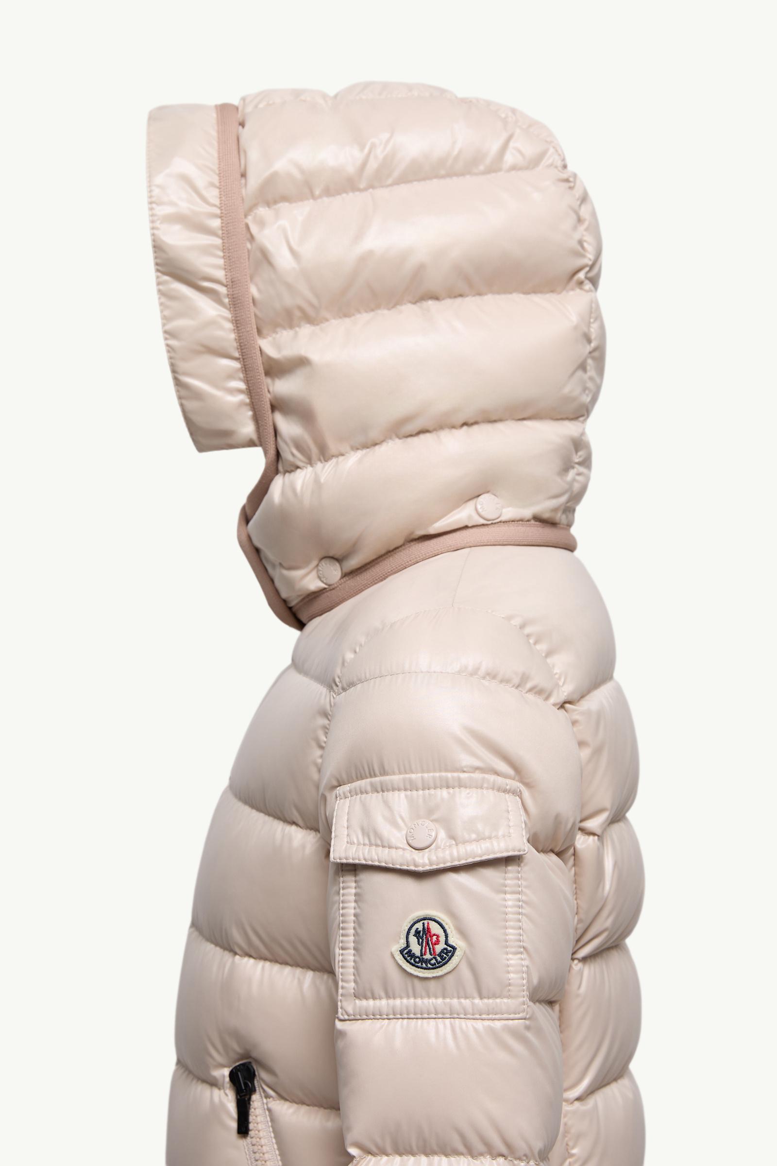 Badyf Hooded Down Jacket Girl Light Beige Moncler 1