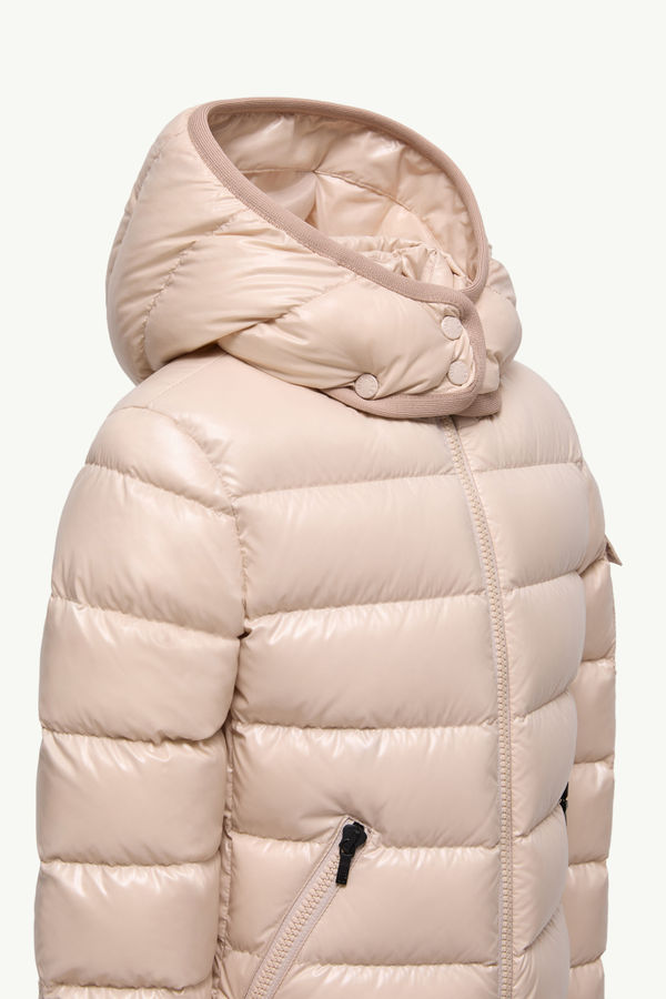 Badyf Daunenjacke mit Kapuze und Kunstfellbesatz Mädchen Hellbeige Moncler 3