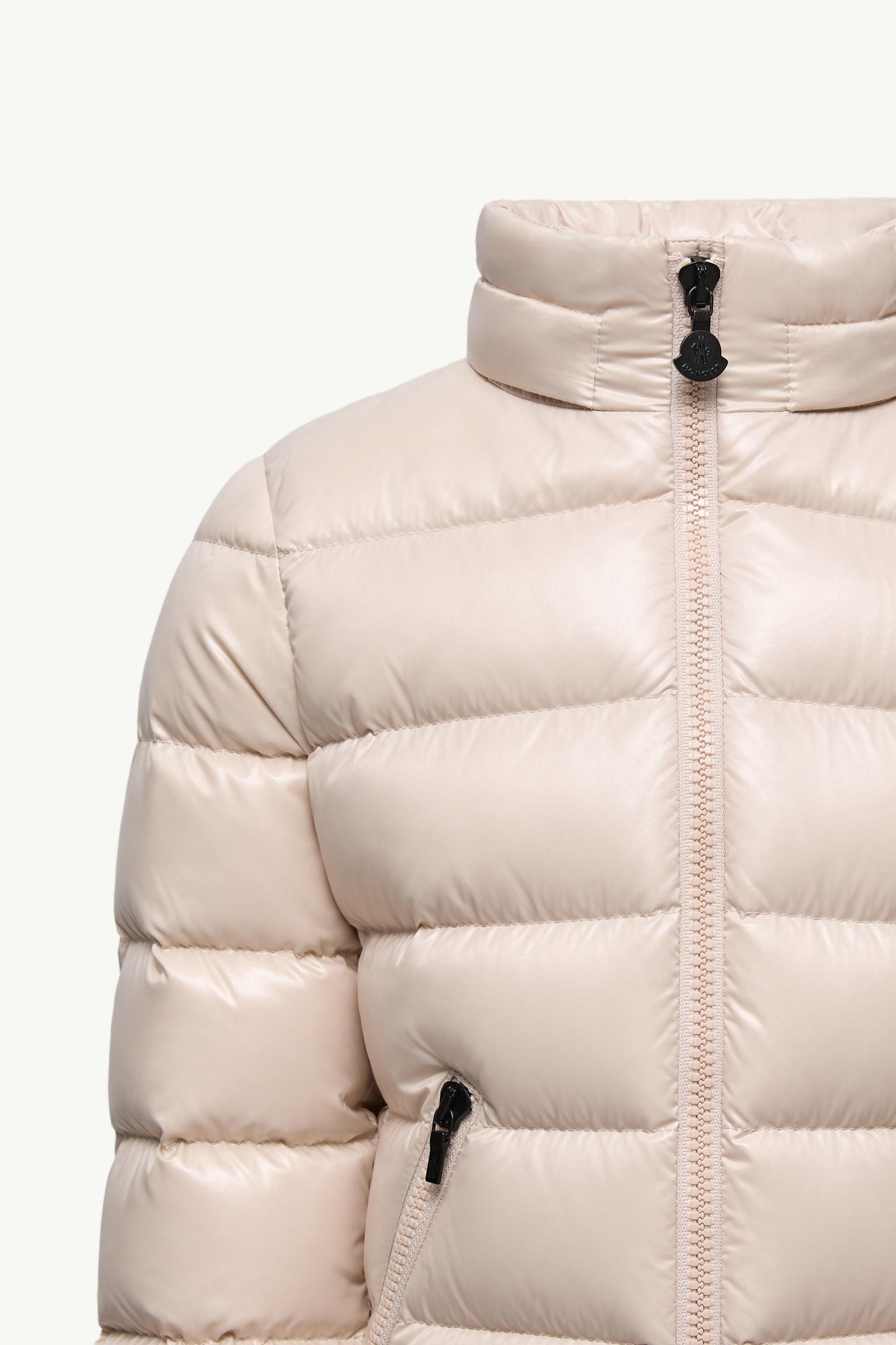 Badyf Hooded Down Jacket Girl Light Beige Moncler 3