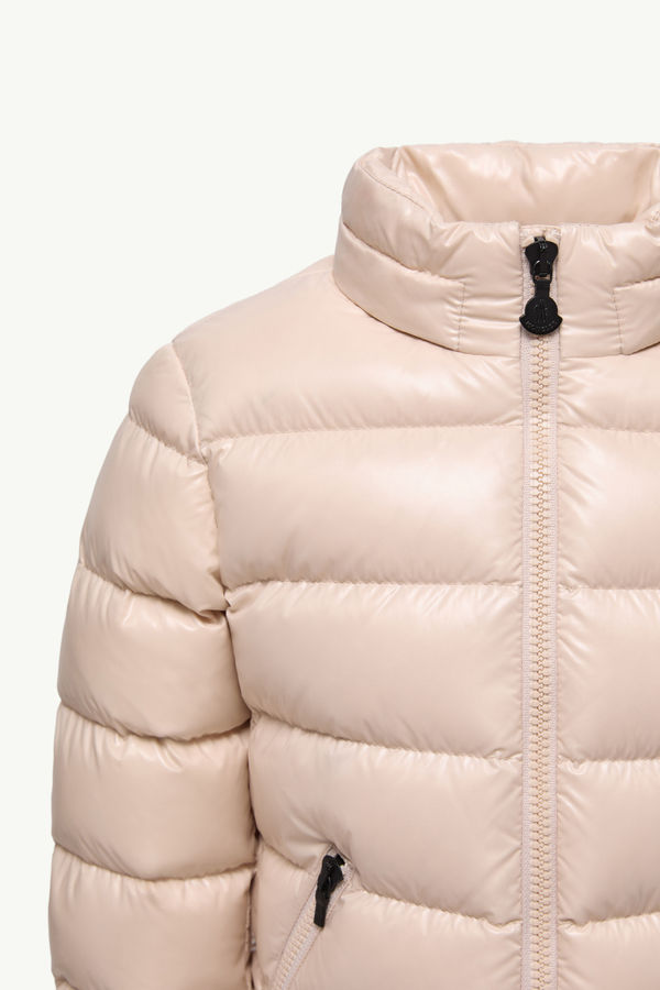 Badyf Daunenjacke mit Kapuze und Kunstfellbesatz Mädchen Hellbeige Moncler 4
