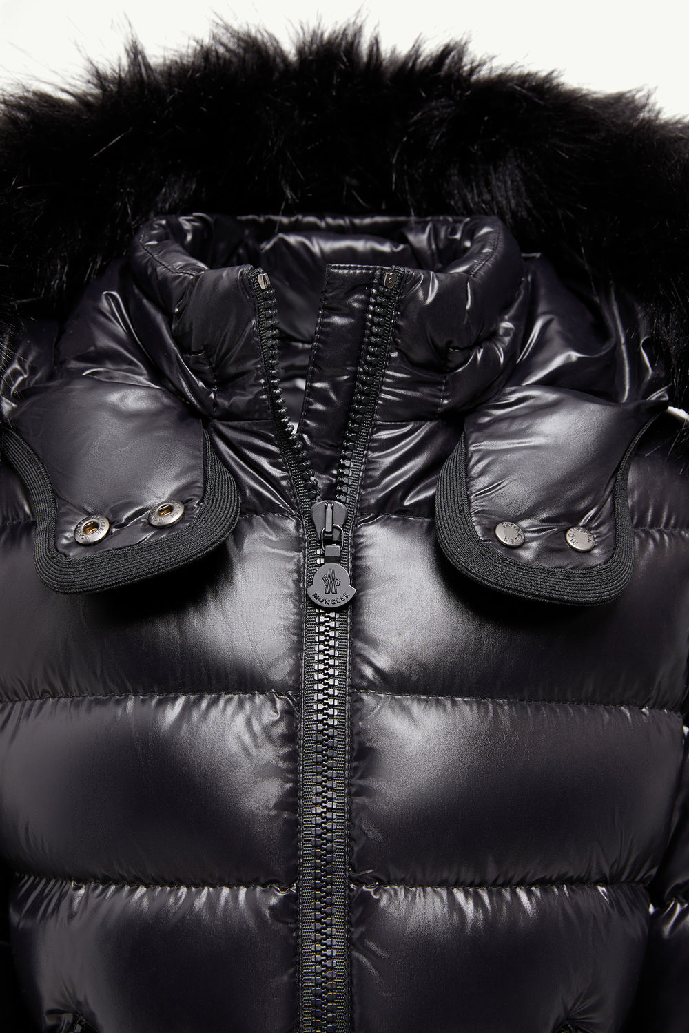 Badyf Hooded Down Jacket Girl Black Moncler 3