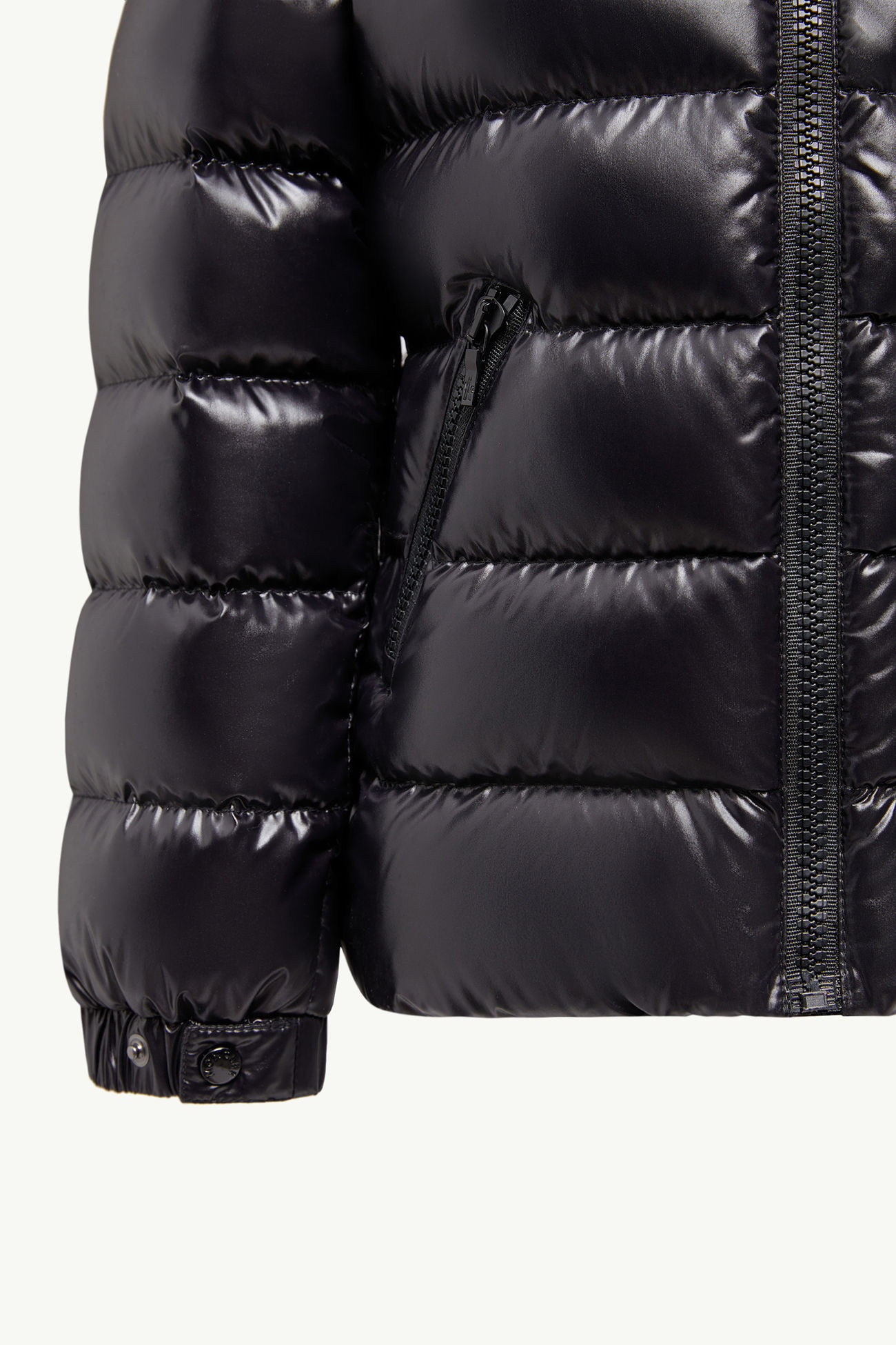 Badyf Hooded Faux Fur-Trimmed Down Jacket Girl Black Moncler 5