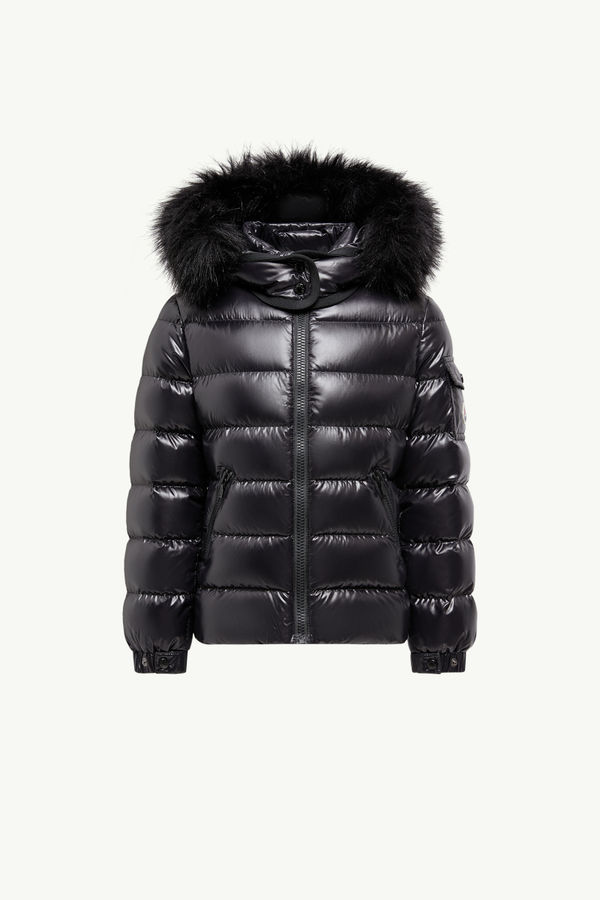 Badyf Hooded Down Jacket Girl Black Moncler 0