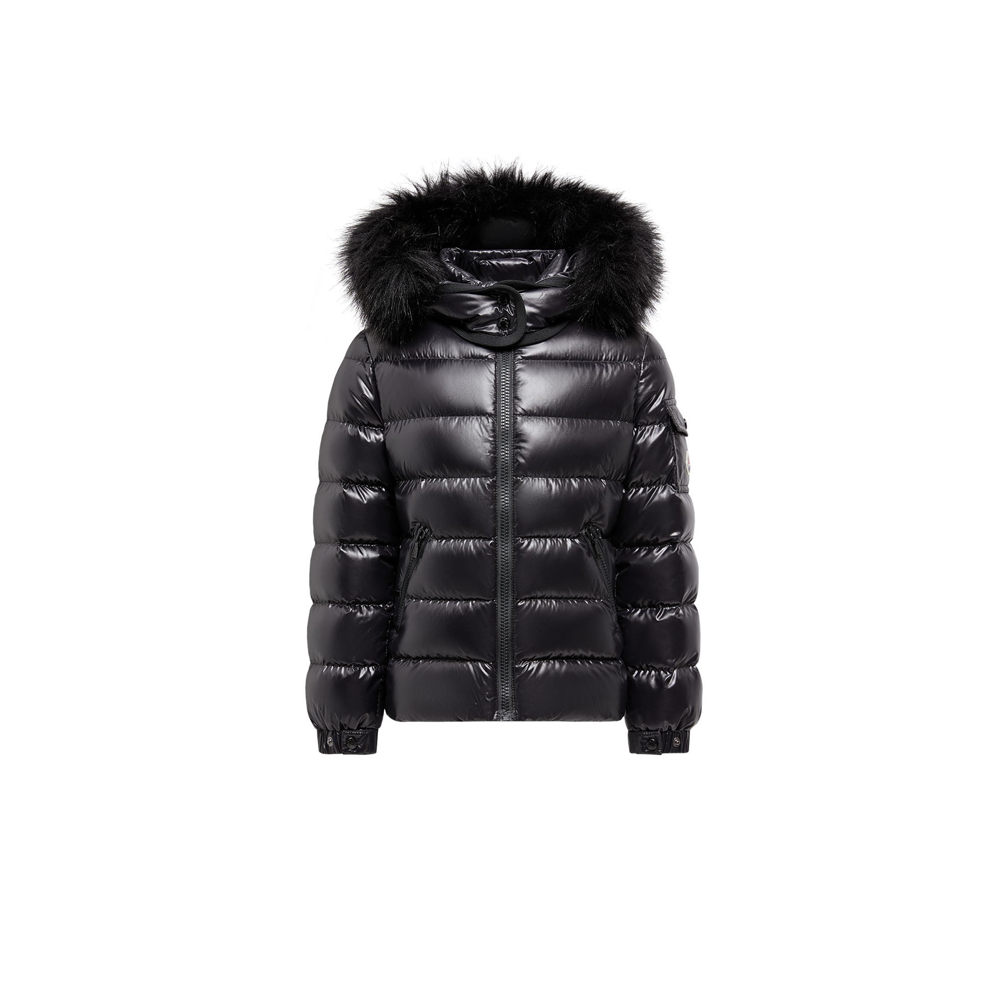 MONCLER ENFANT Badyf Hooded Down Jacket, Girl, Black, Size: 6Y