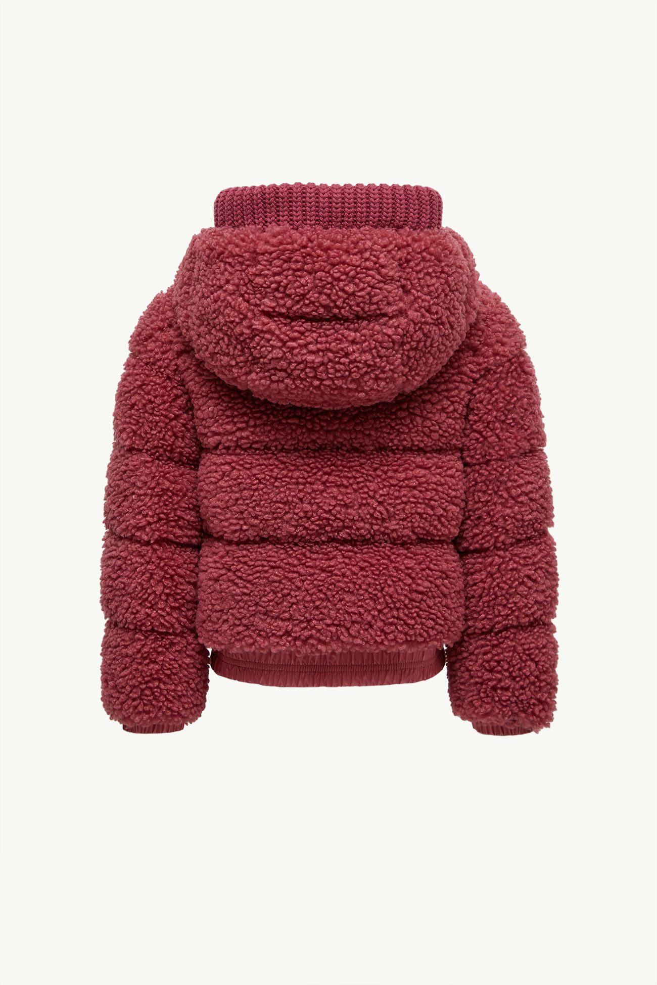 Adalbertas Daunenjacke aus Teddystoff mit Kapuze Mädchen Staubiges Rose Moncler 2