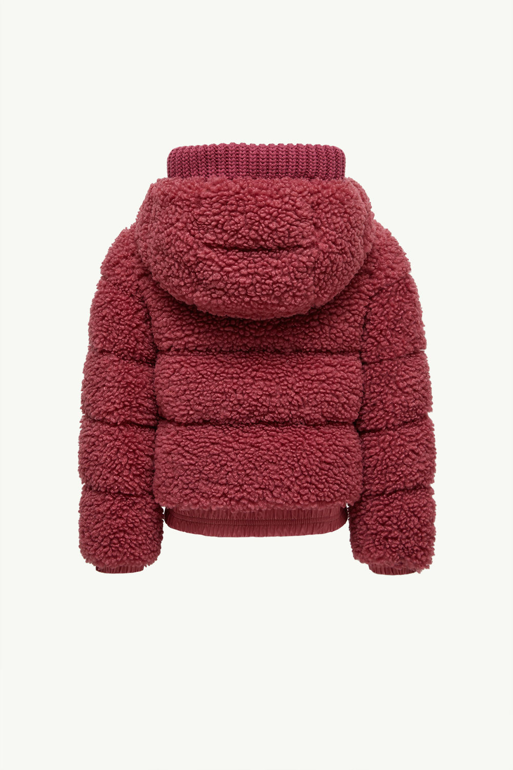 Adalbertas Teddy Hooded Down Jacket Girl Dusty Pink Moncler 2