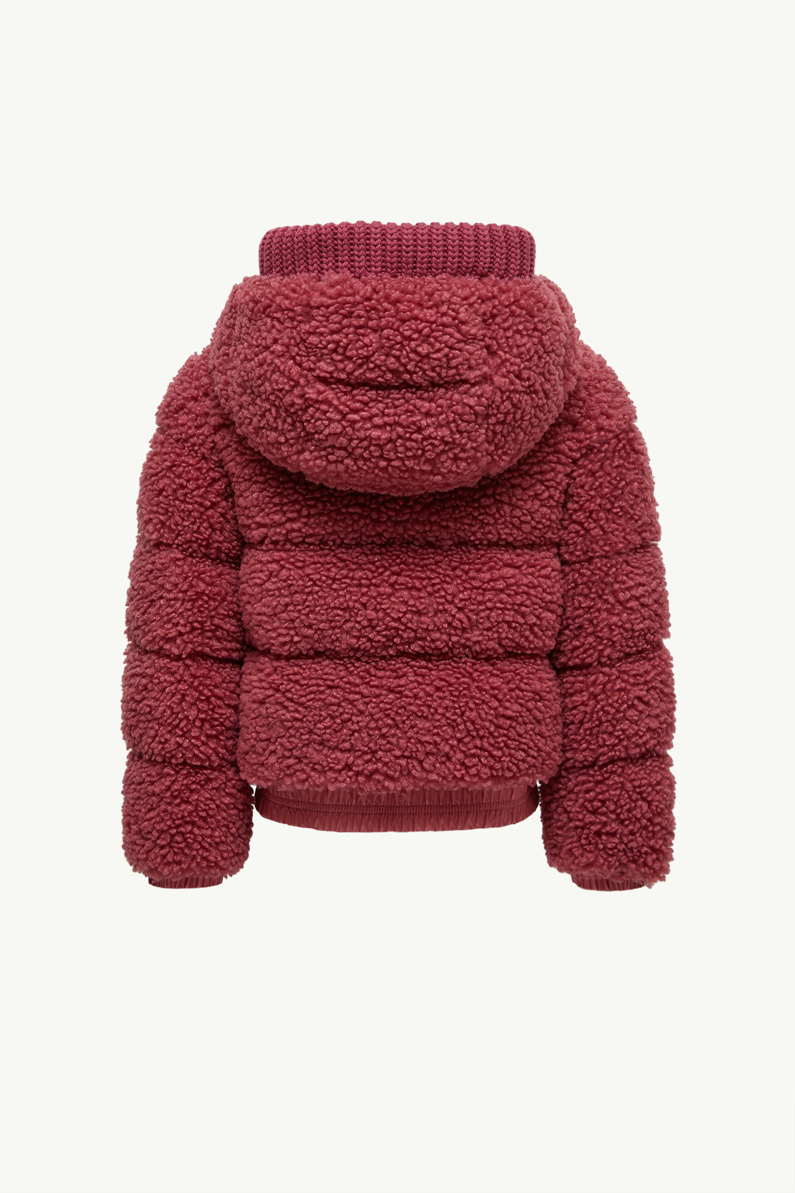 Adalbertas Teddy Hooded Down Jacket Girl Dusty Pink Moncler 2