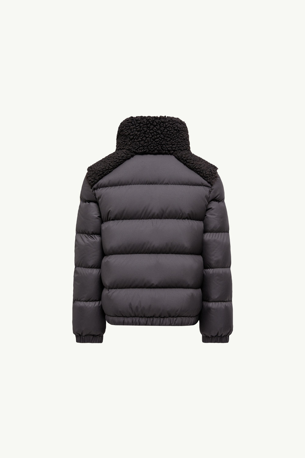 Vard Teddy-Trimmed Down Jacket Girl Black Moncler 2
