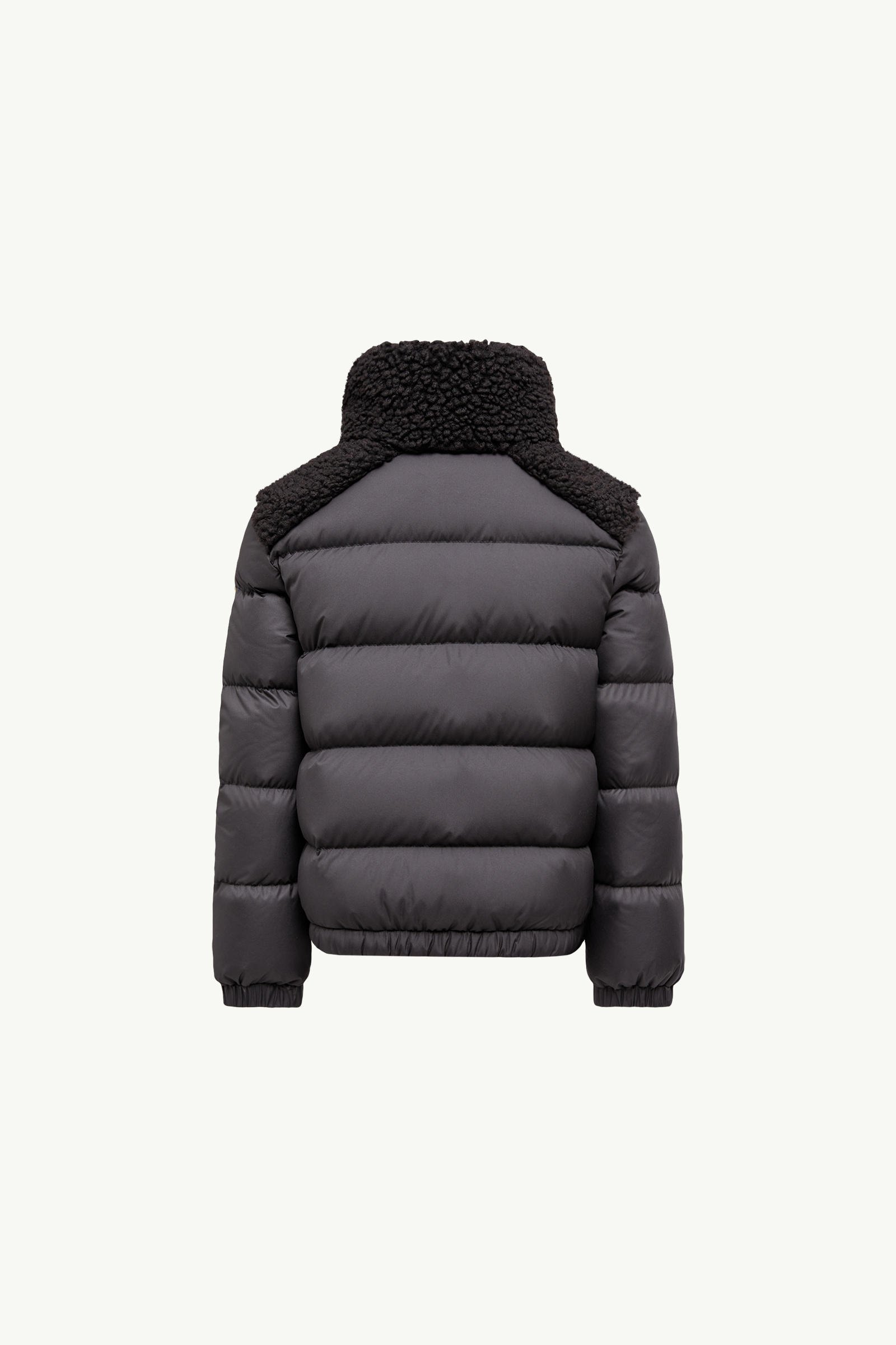 Vard Teddy-Trimmed Down Jacket Girl Black Moncler 2