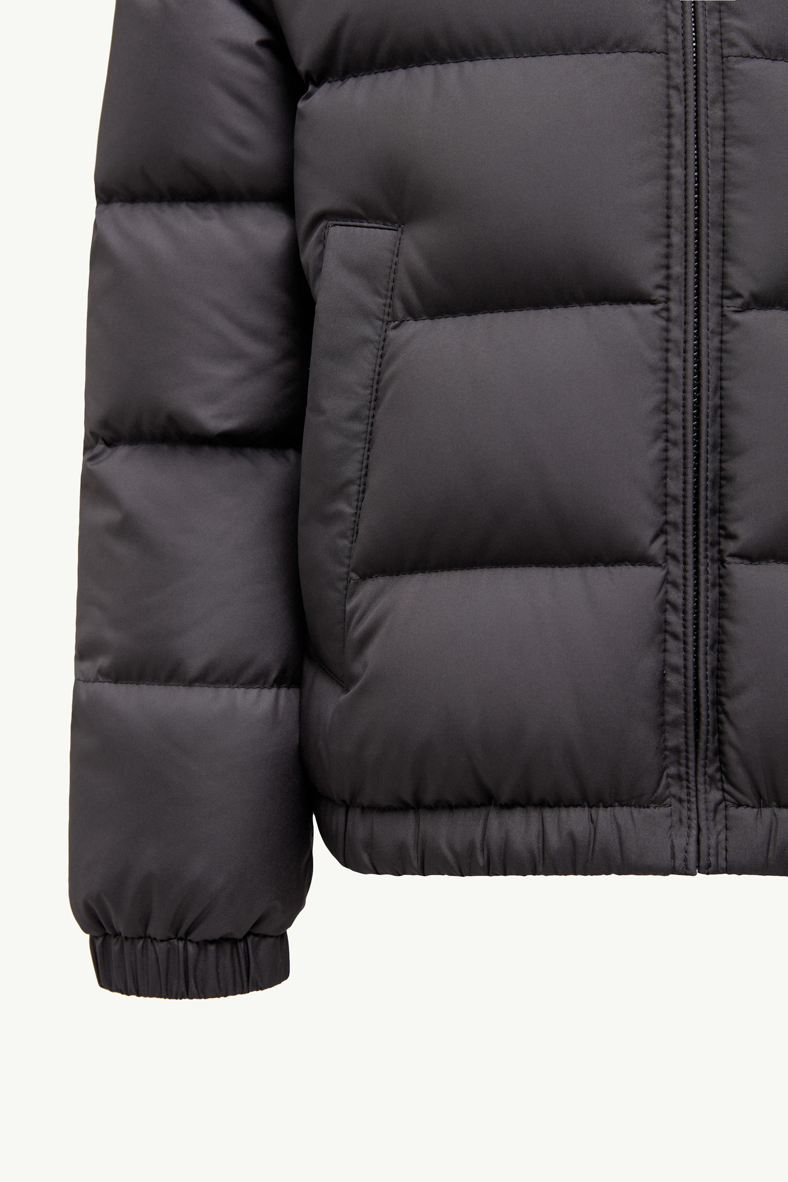 Vard Teddy-Trimmed Down Jacket Girl Black Moncler 4