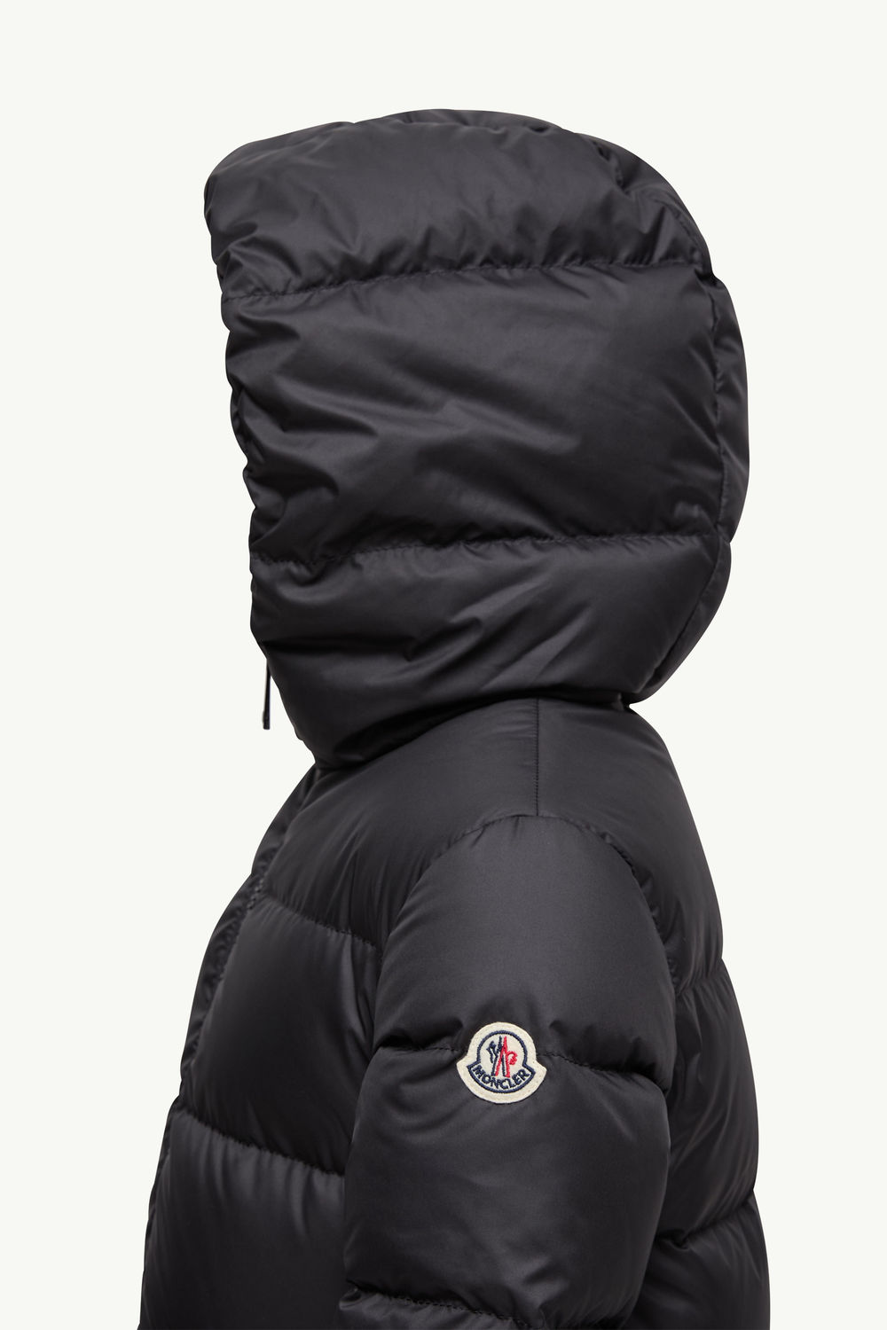 Elizaveta Hooded Down Jacket Girl Black Moncler 1