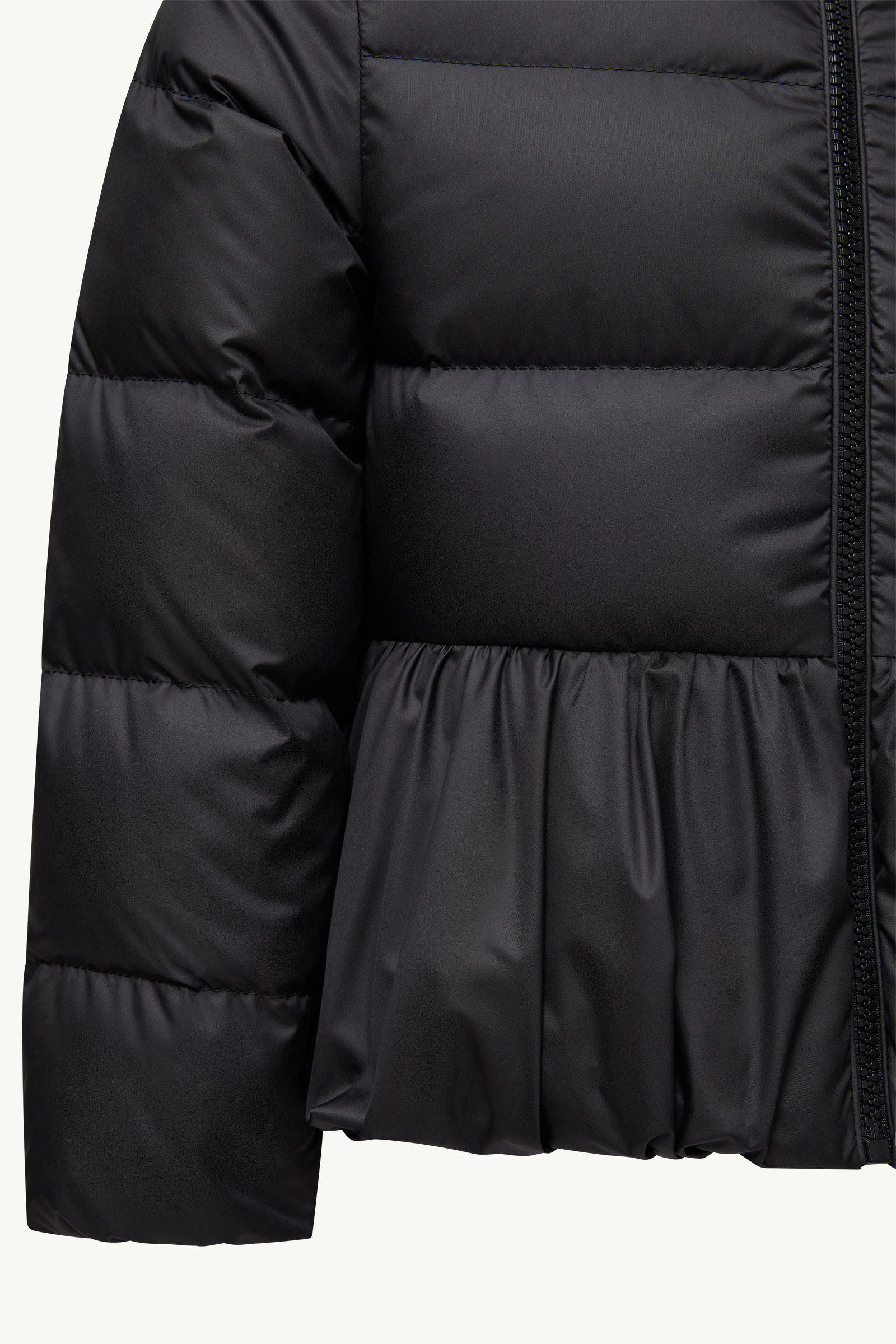 Elizaveta Hooded Down Jacket Girl Black Moncler 3