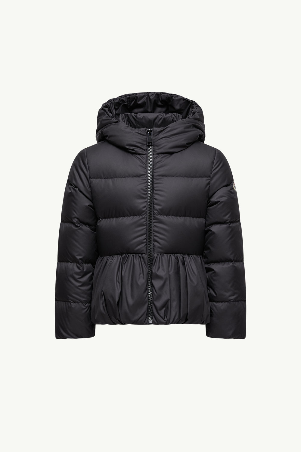 Elizaveta Hooded Down Jacket Girl Black Moncler 0