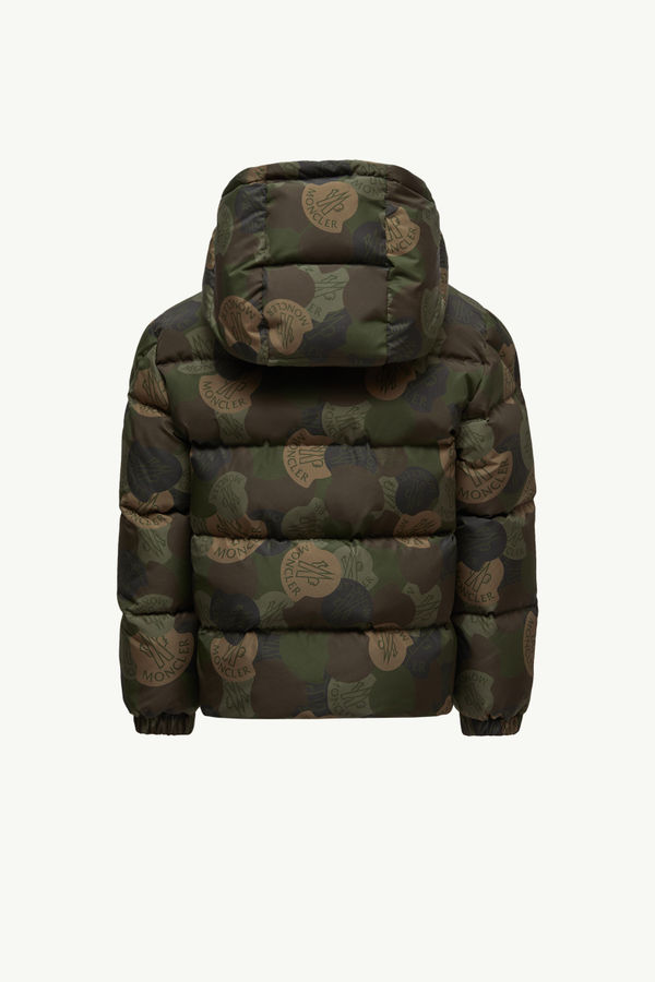 Escer Daunenjacke mit Kapuze Jungen Grün & Braun Moncler 3