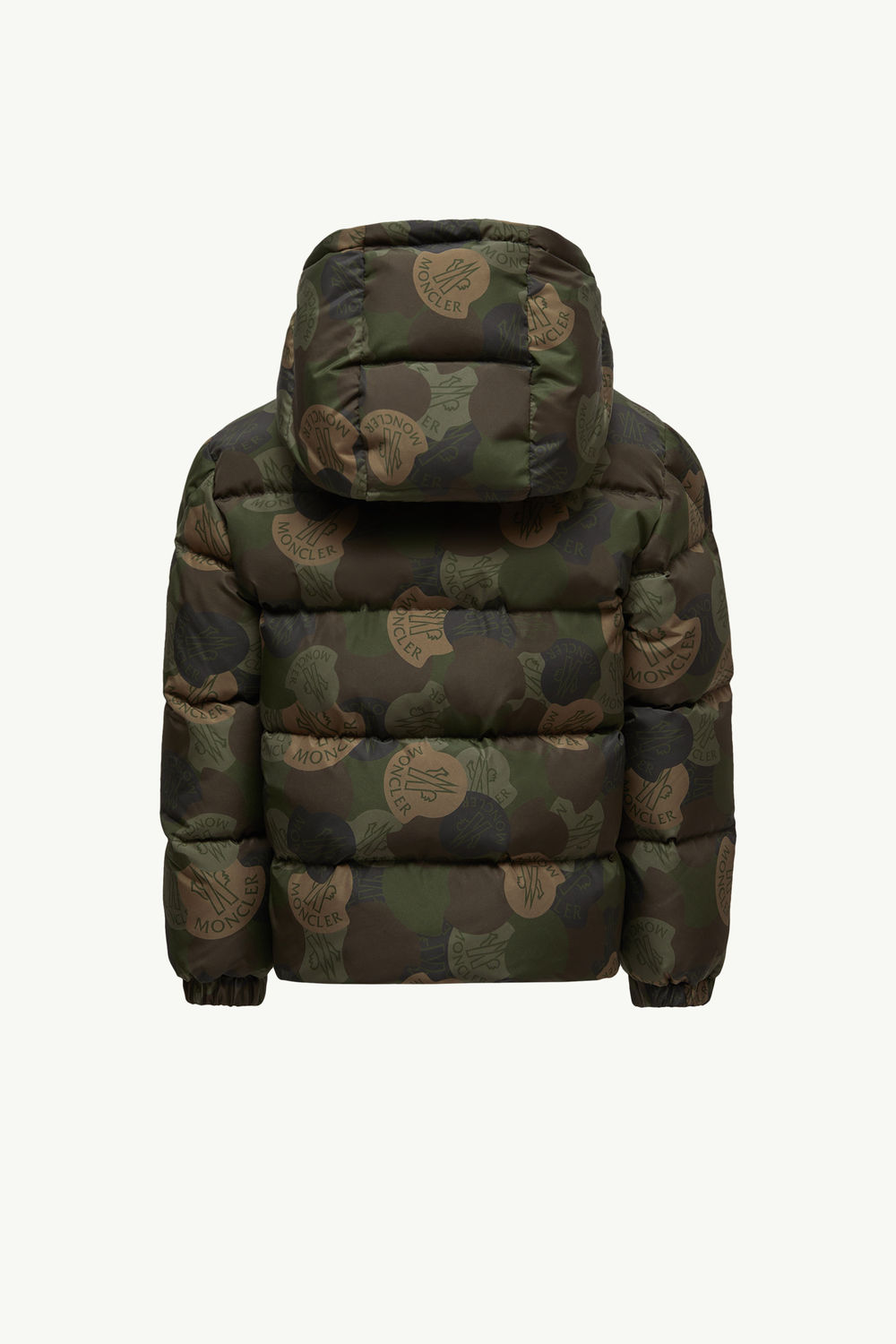 Escer Hooded Down Jacket Boy Green & Brown Moncler 3