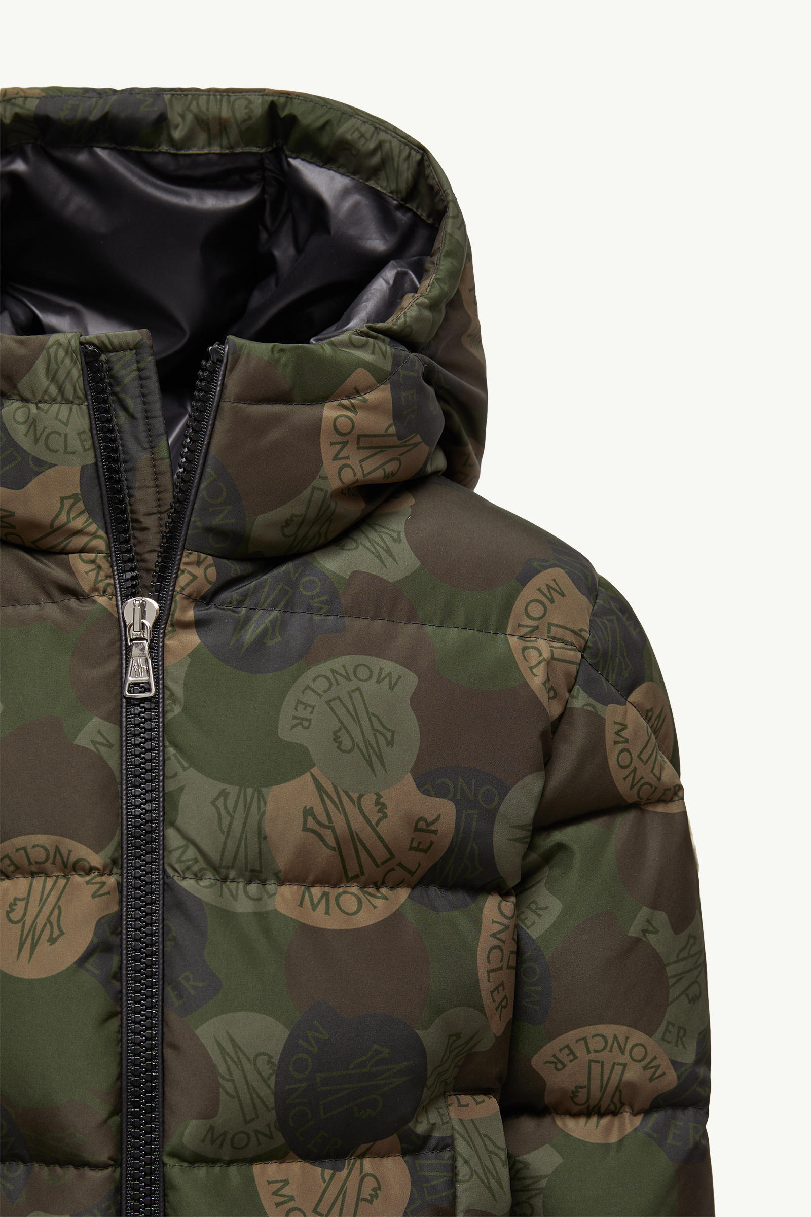 Escer ダウンジャケット ボーイズ グリーン & ブラウン Moncler 4